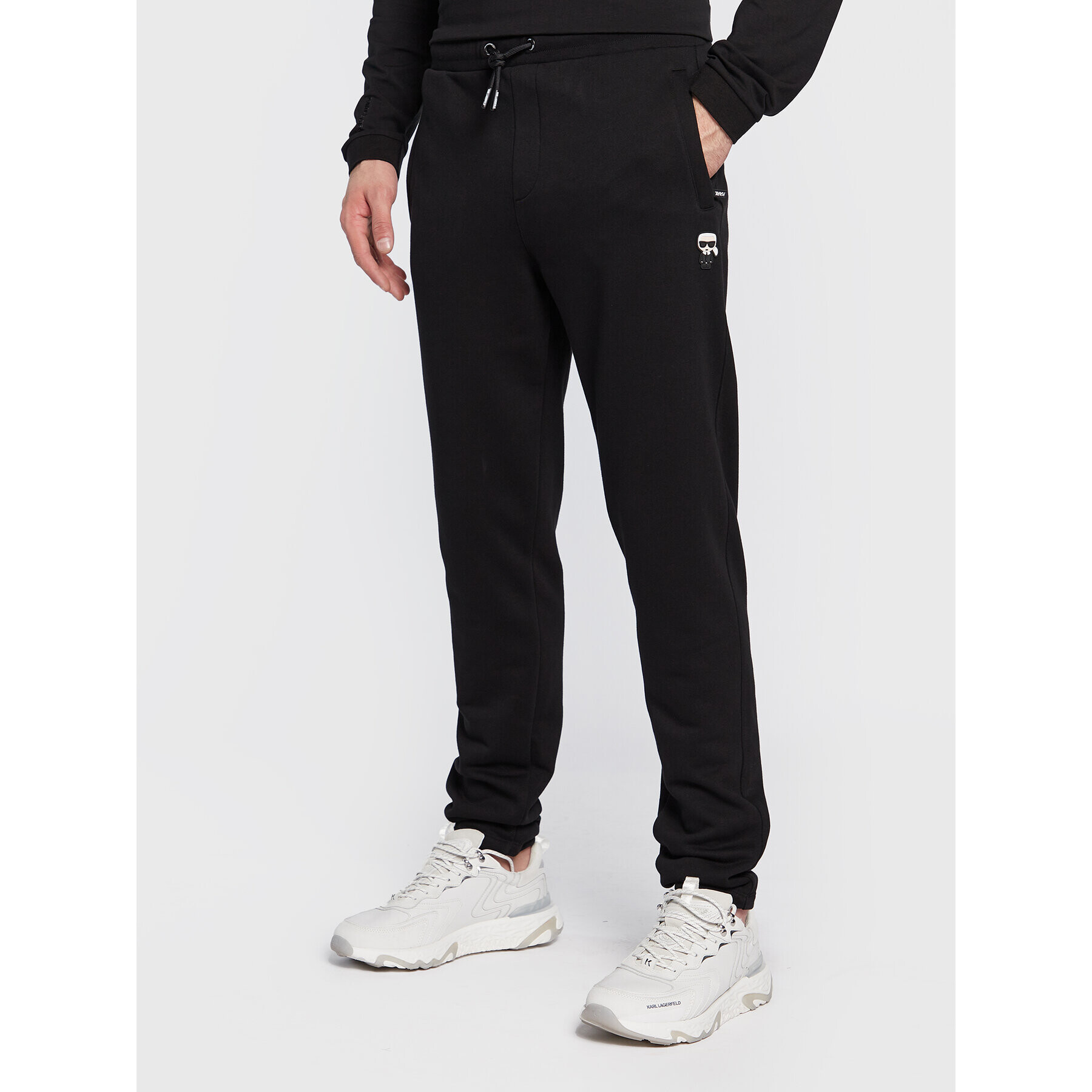 KARL LAGERFELD Pantaloni trening 705047 524910 Negru Regular Fit - Pled.ro