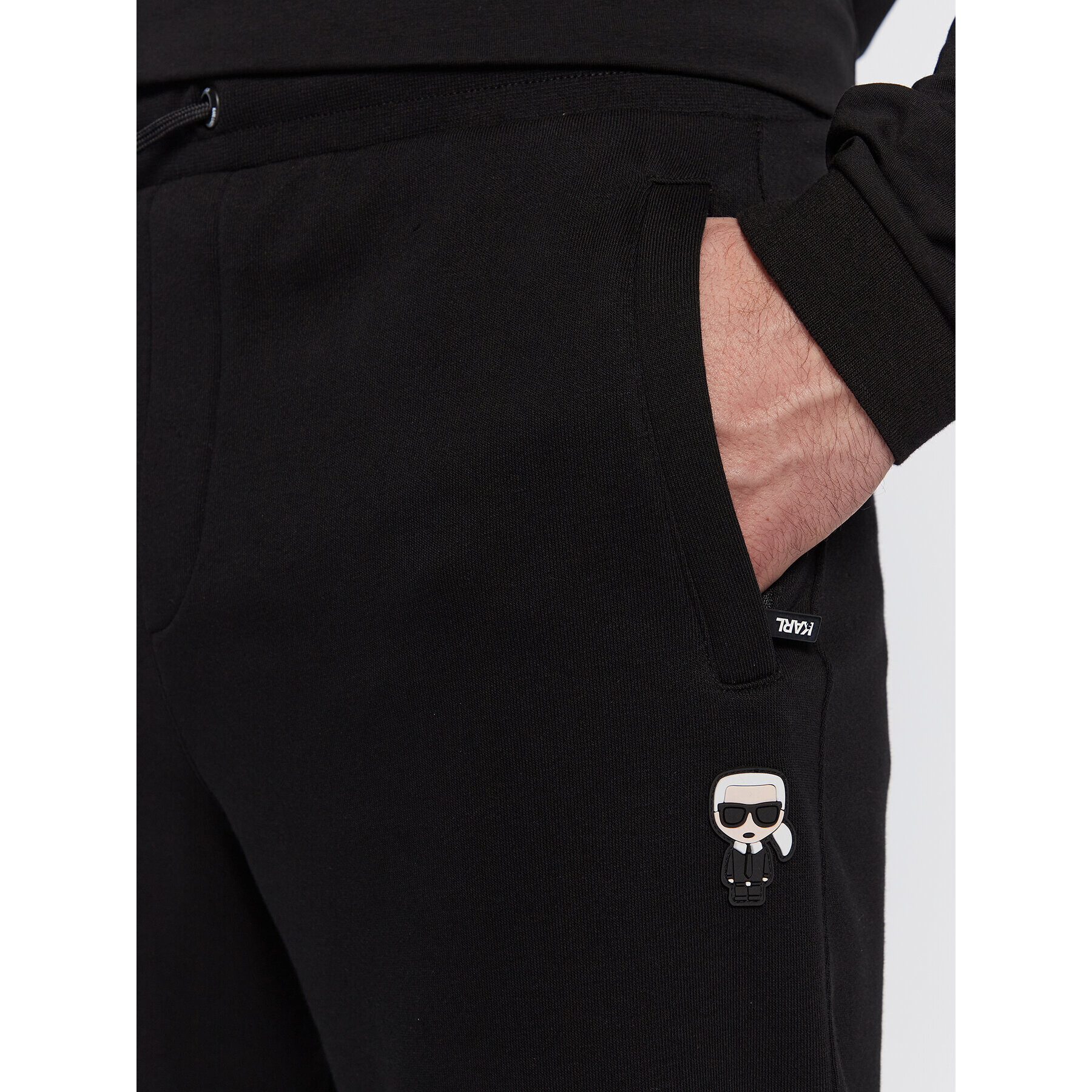 KARL LAGERFELD Pantaloni trening 705047 524910 Negru Regular Fit - Pled.ro