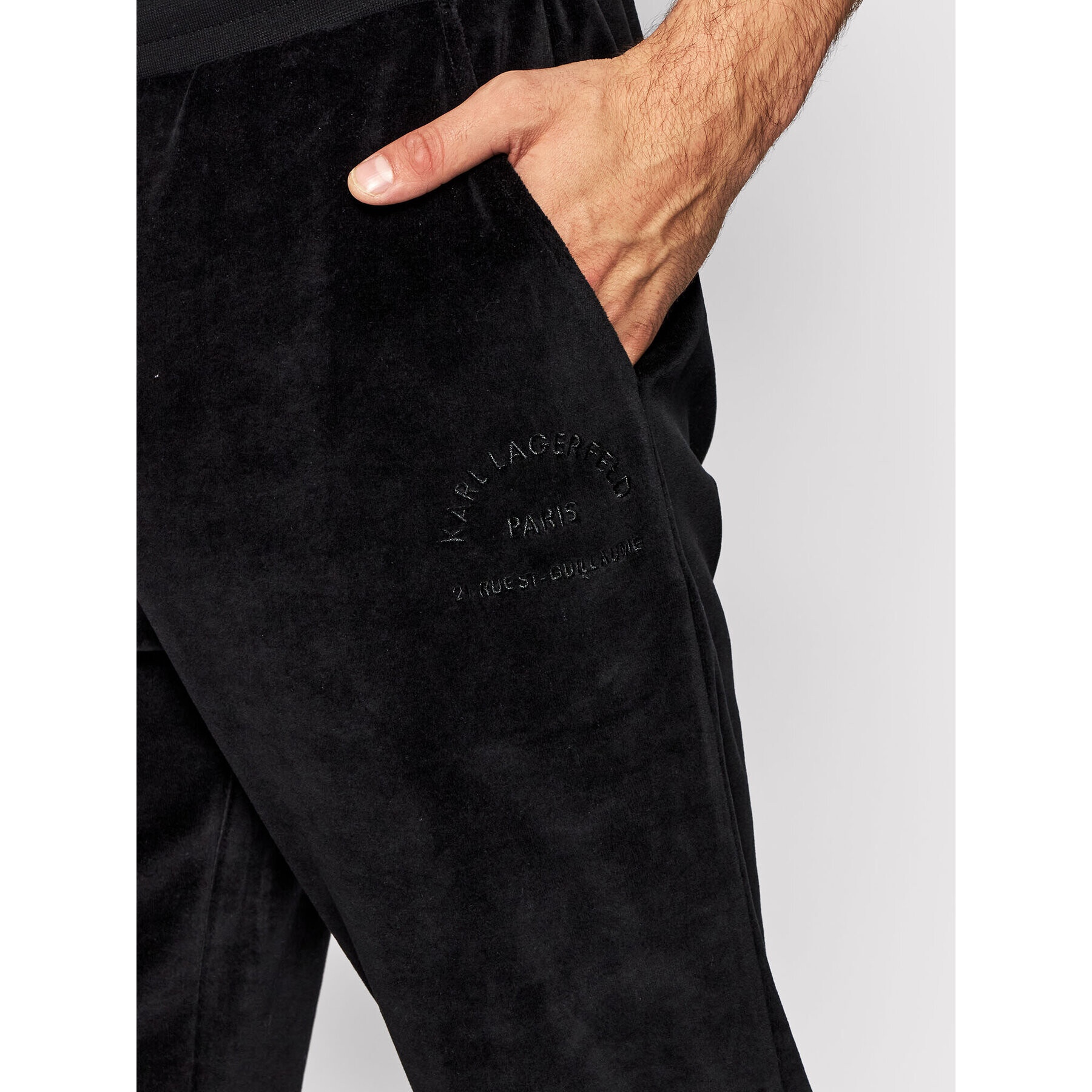 KARL LAGERFELD Pantaloni trening 705055 512914 Negru Regular Fit - Pled.ro