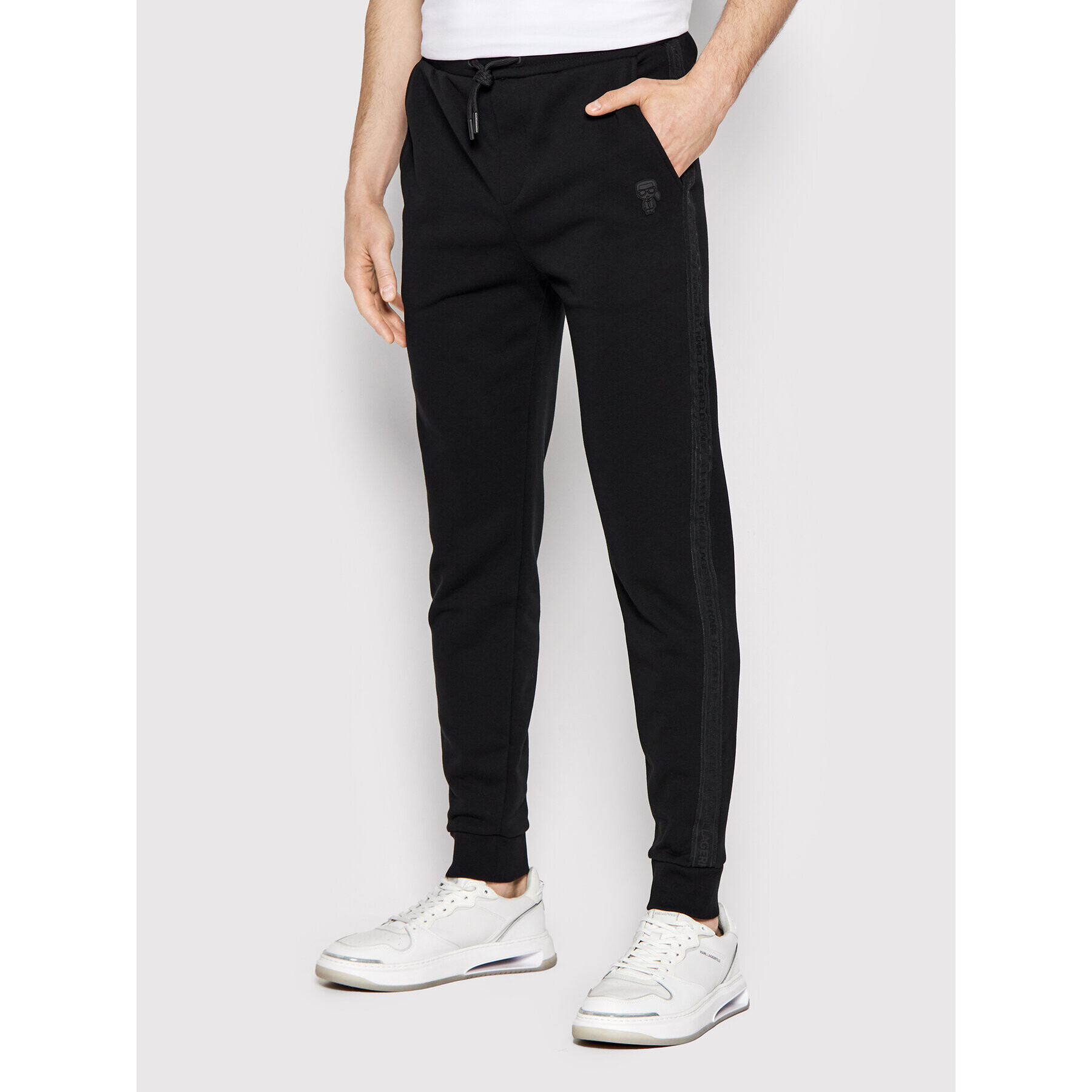 KARL LAGERFELD Pantaloni trening 705057 512900 Negru Regular Fit - Pled.ro