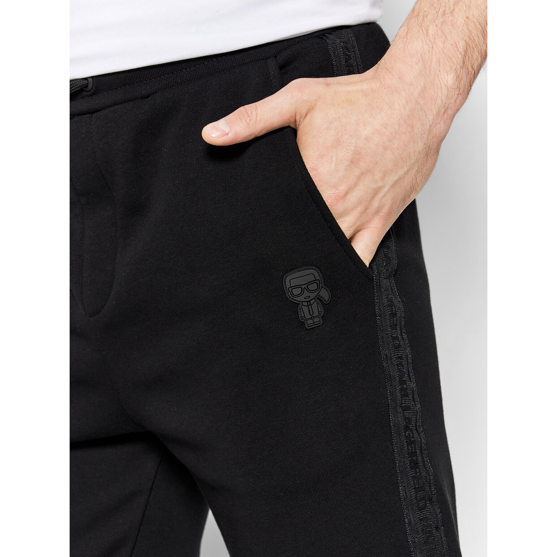 KARL LAGERFELD Pantaloni trening 705057 512900 Negru Regular Fit - Pled.ro