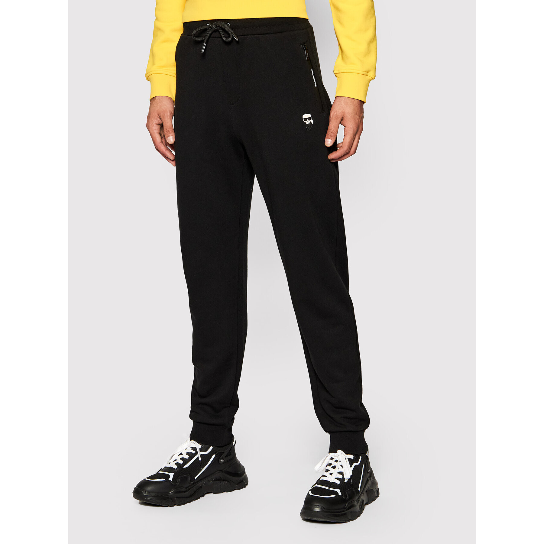 KARL LAGERFELD Pantaloni trening 705058 512910 Negru Regular Fit - Pled.ro