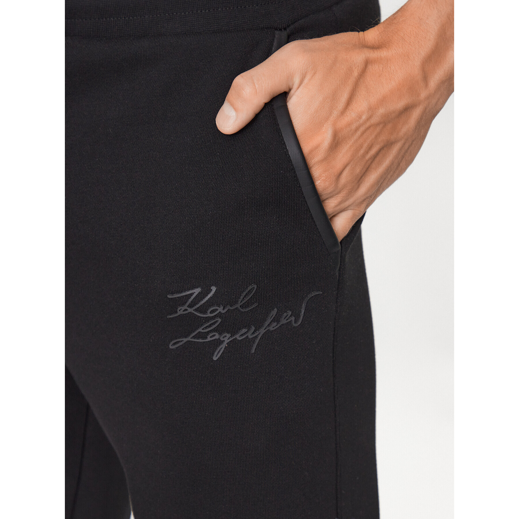 KARL LAGERFELD Pantaloni trening 705067 533910 Negru Regular Fit - Pled.ro