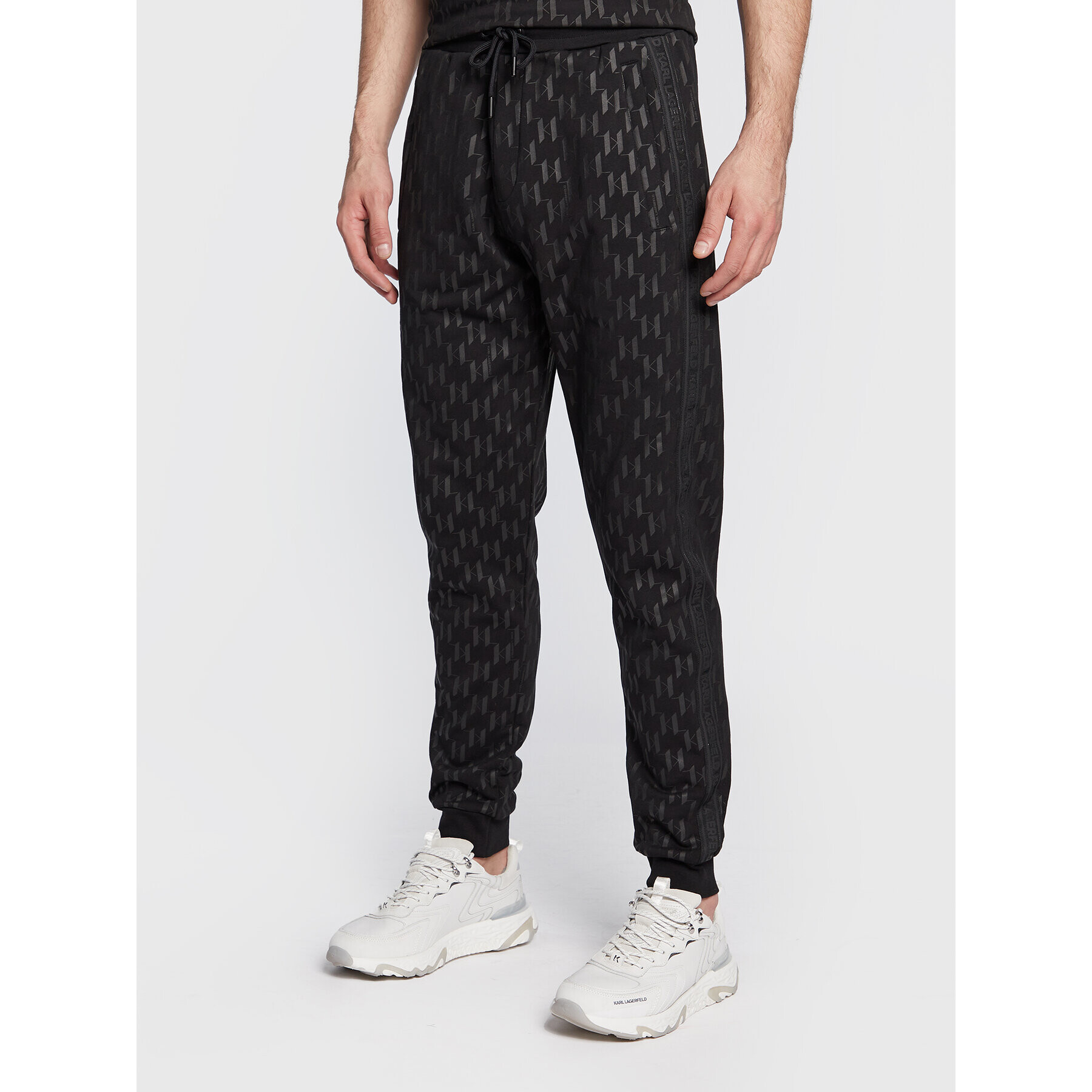 KARL LAGERFELD Pantaloni trening 705077 524950 Negru Regular Fit - Pled.ro