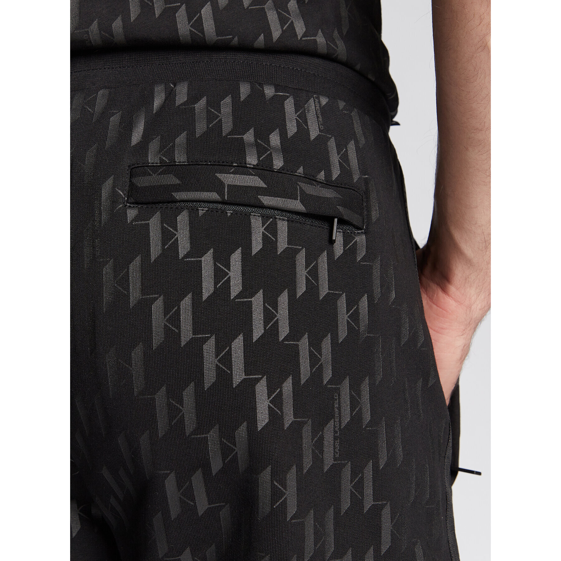 KARL LAGERFELD Pantaloni trening 705077 524950 Negru Regular Fit - Pled.ro