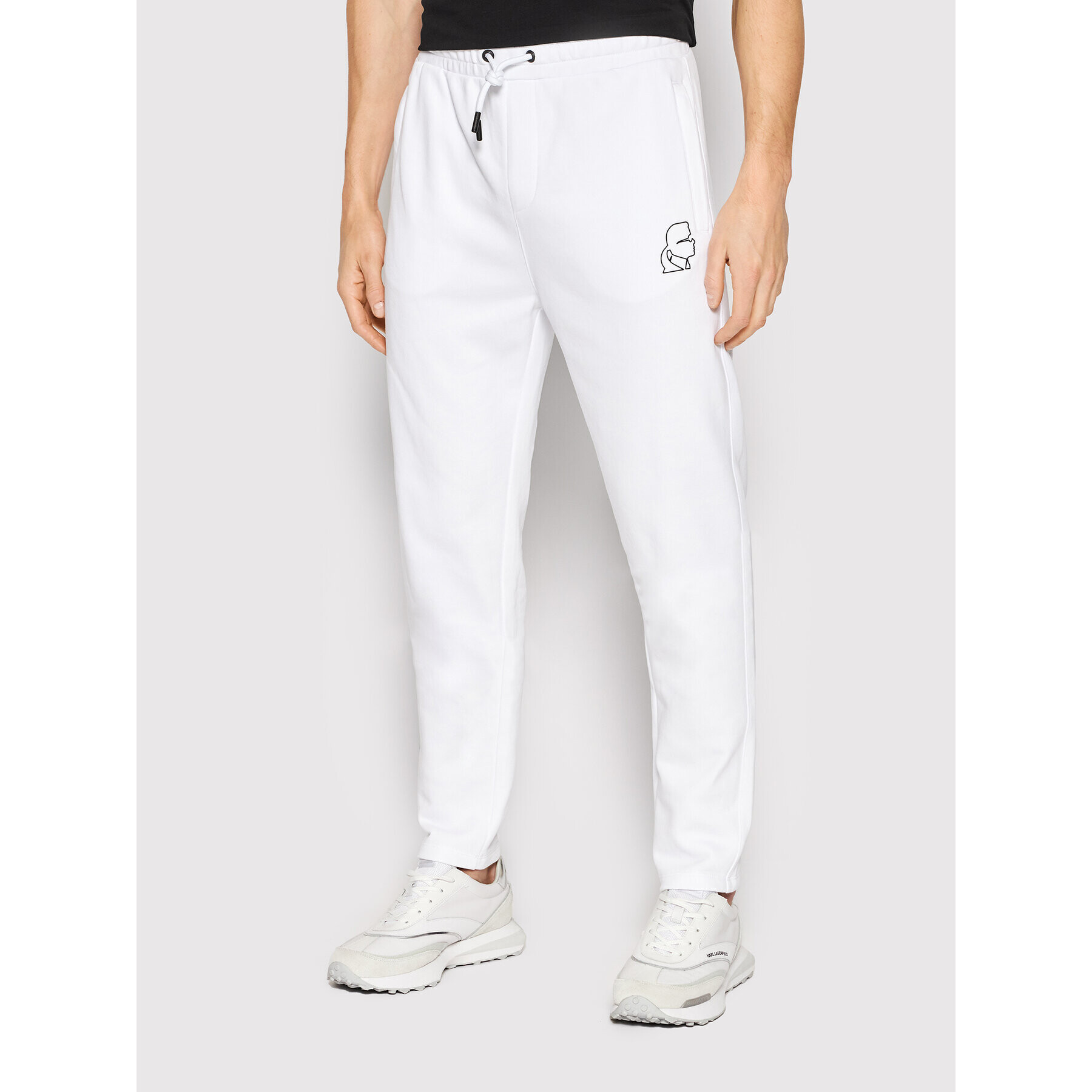 KARL LAGERFELD Pantaloni trening 705080 512900 Alb Regular Fit - Pled.ro