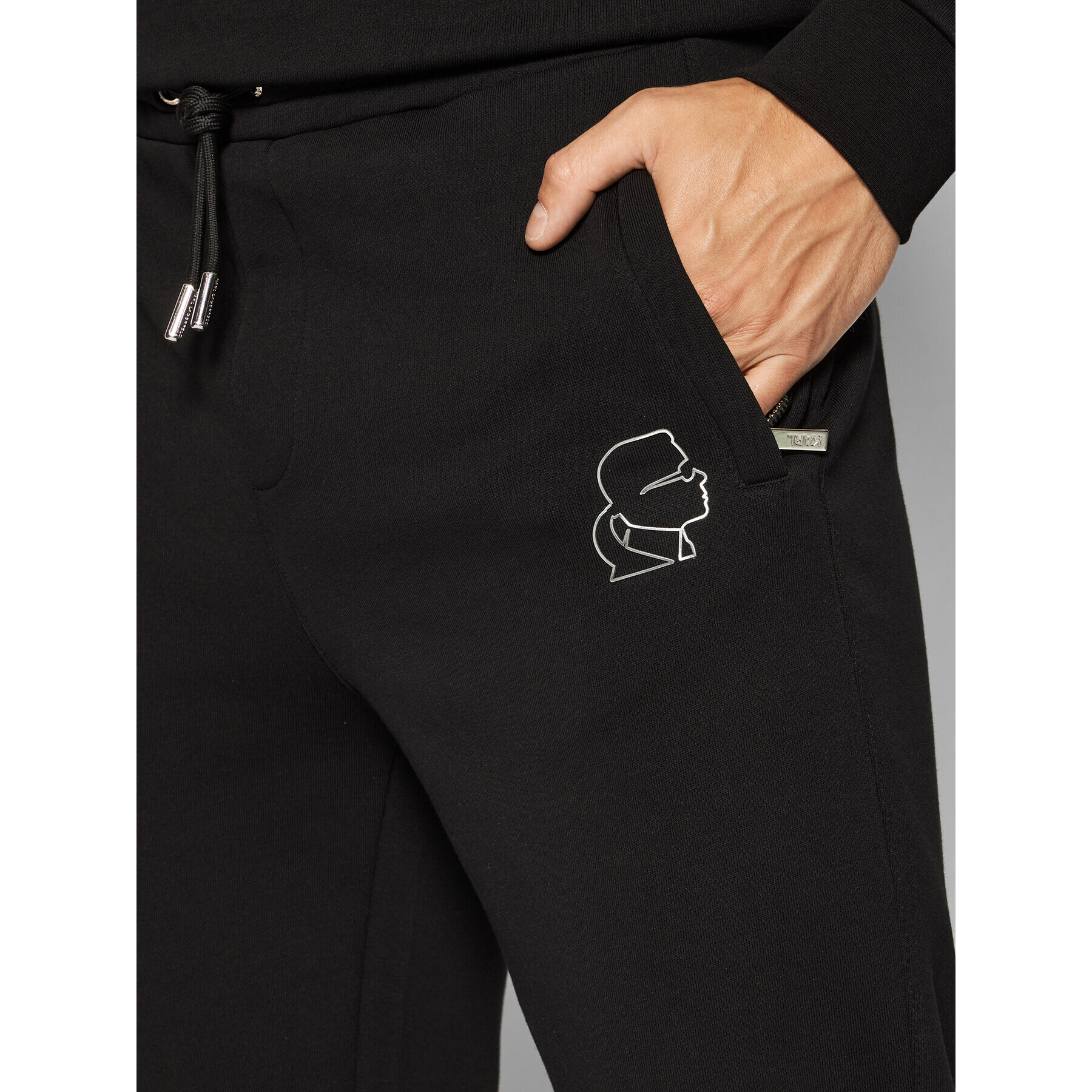 KARL LAGERFELD Pantaloni trening 705080 512900 Negru Regular Fit - Pled.ro