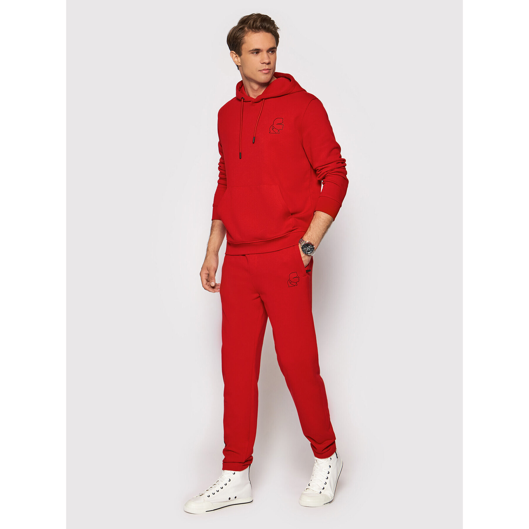 KARL LAGERFELD Pantaloni trening 705080 512900 Roșu Regular Fit - Pled.ro