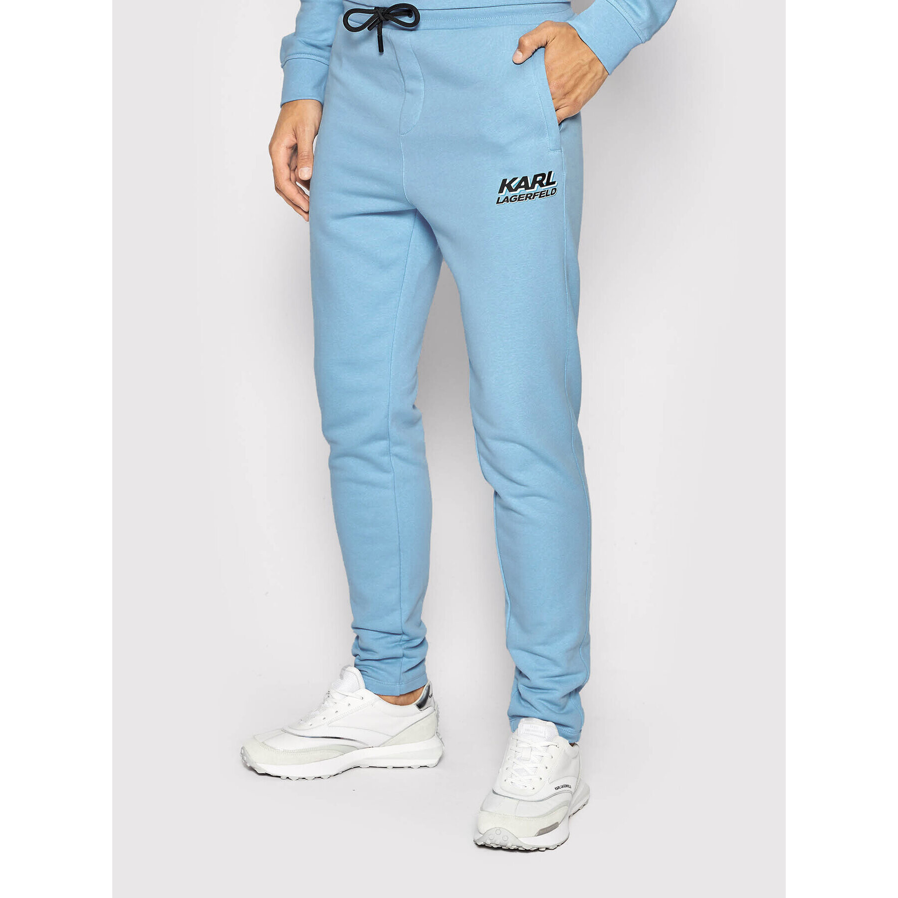 KARL LAGERFELD Pantaloni trening 705081 523910 Albastru Regular Fit - Pled.ro