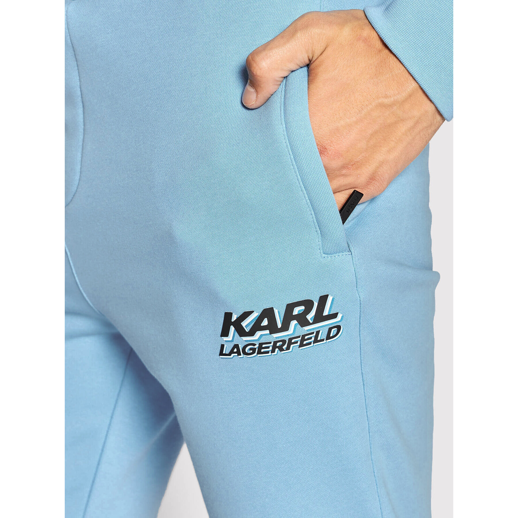 KARL LAGERFELD Pantaloni trening 705081 523910 Albastru Regular Fit - Pled.ro