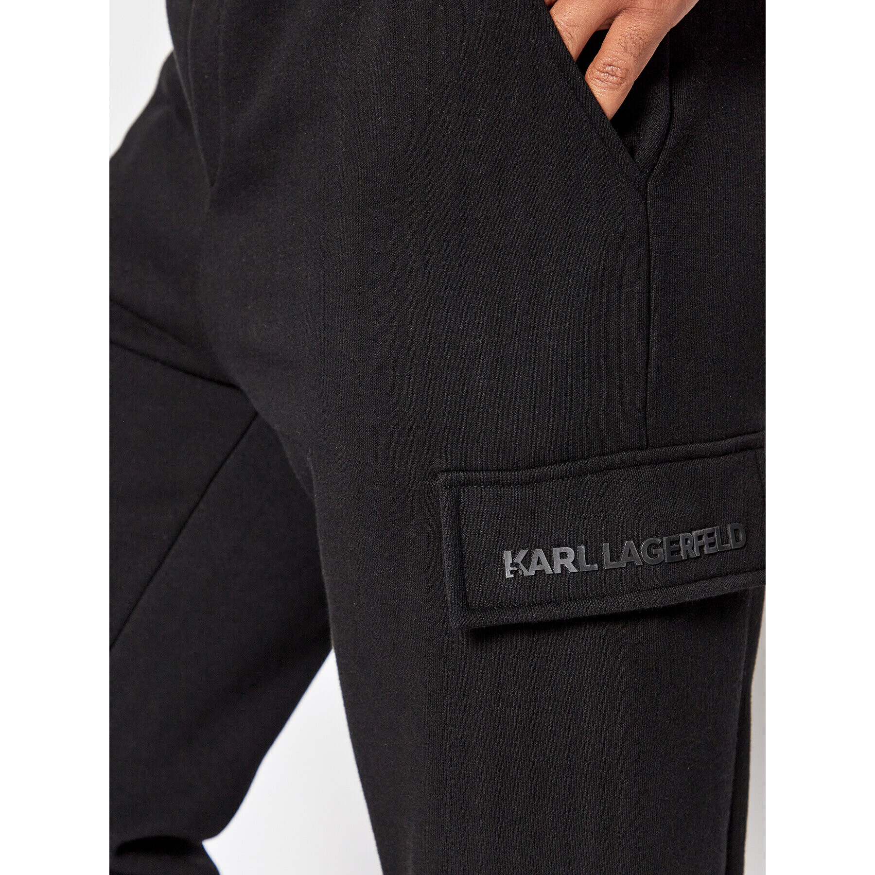 KARL LAGERFELD Pantaloni trening 705087 523910 Negru Regular Fit - Pled.ro