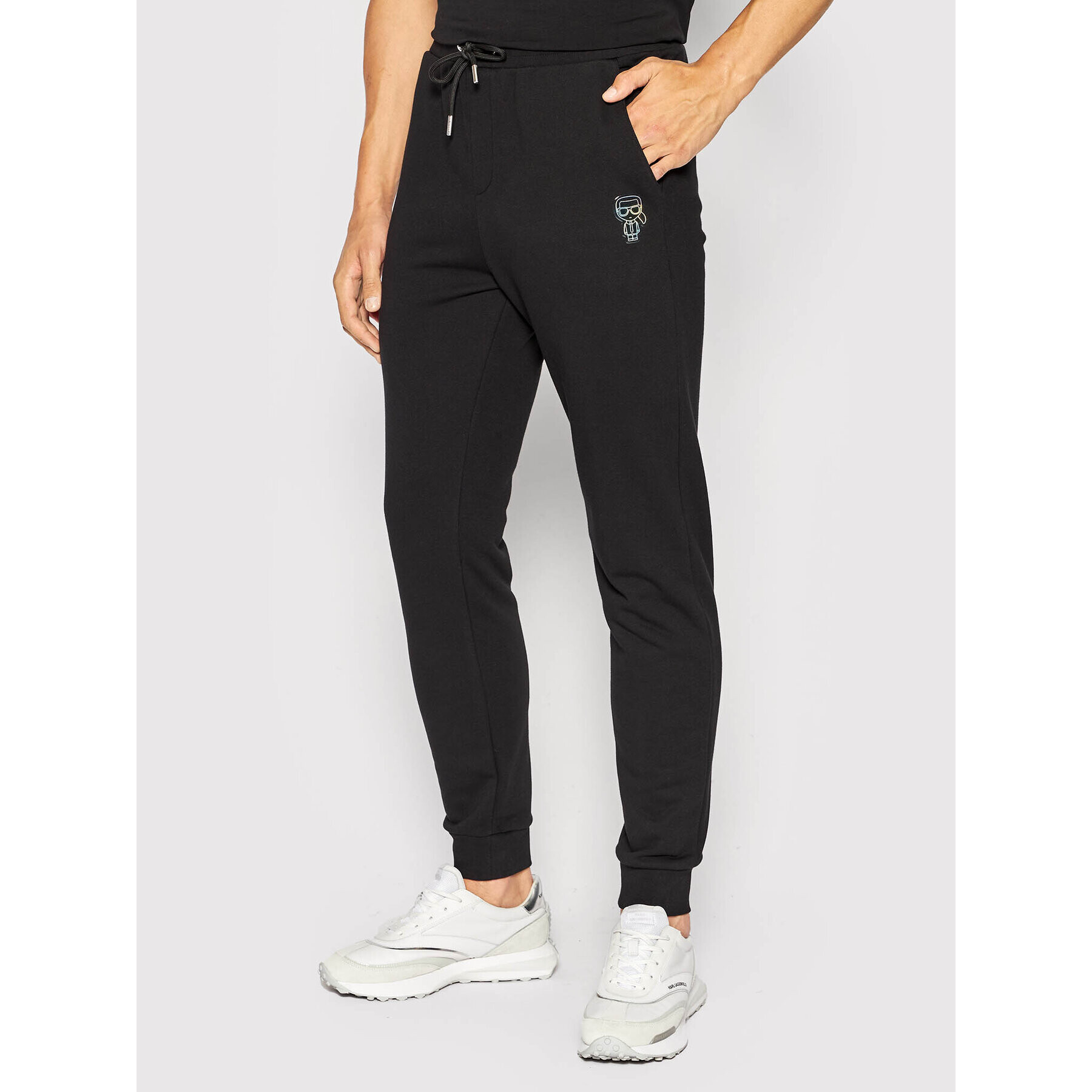 KARL LAGERFELD Pantaloni trening 705091 523910 Negru Regular Fit - Pled.ro