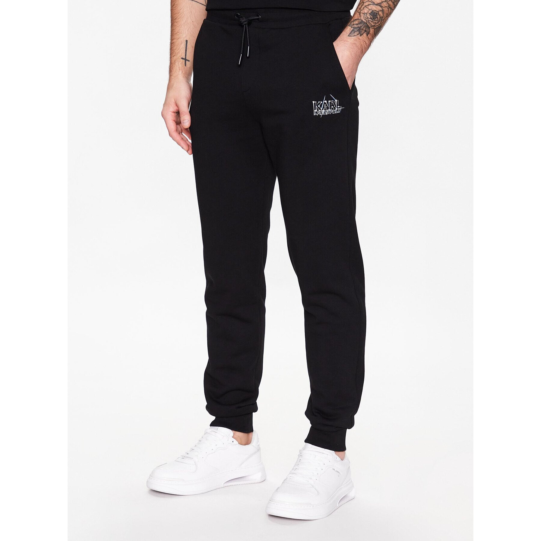 KARL LAGERFELD Pantaloni trening 705099 531900 Negru Regular Fit - Pled.ro