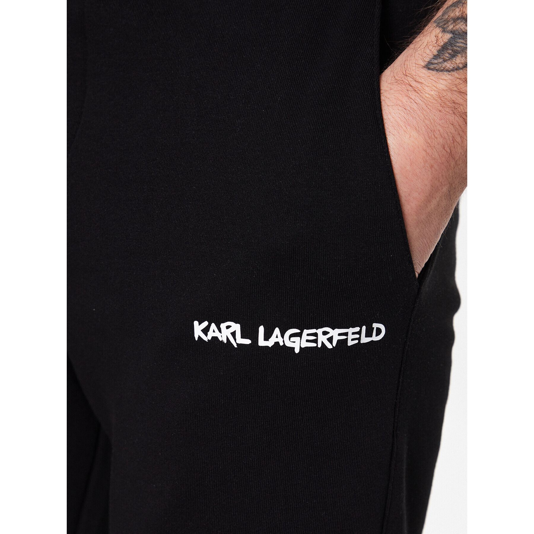 KARL LAGERFELD Pantaloni trening 705403 531900 Negru Regular Fit - Pled.ro