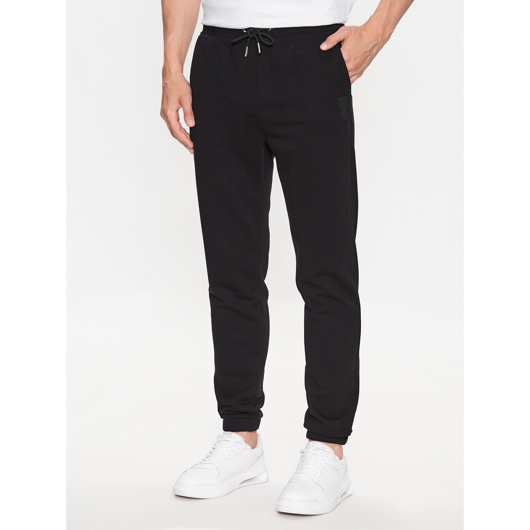 KARL LAGERFELD Pantaloni trening 705403 533910 Negru Regular Fit - Pled.ro