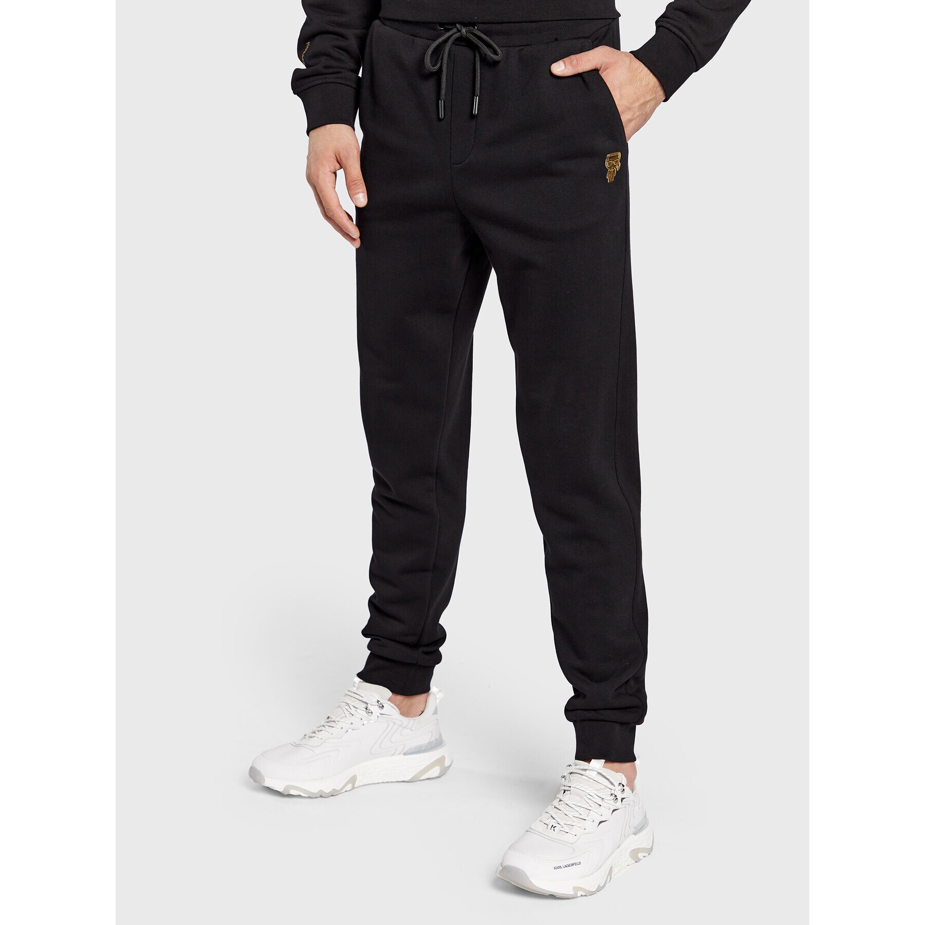 KARL LAGERFELD Pantaloni trening 705427 524910 Negru Regular Fit - Pled.ro