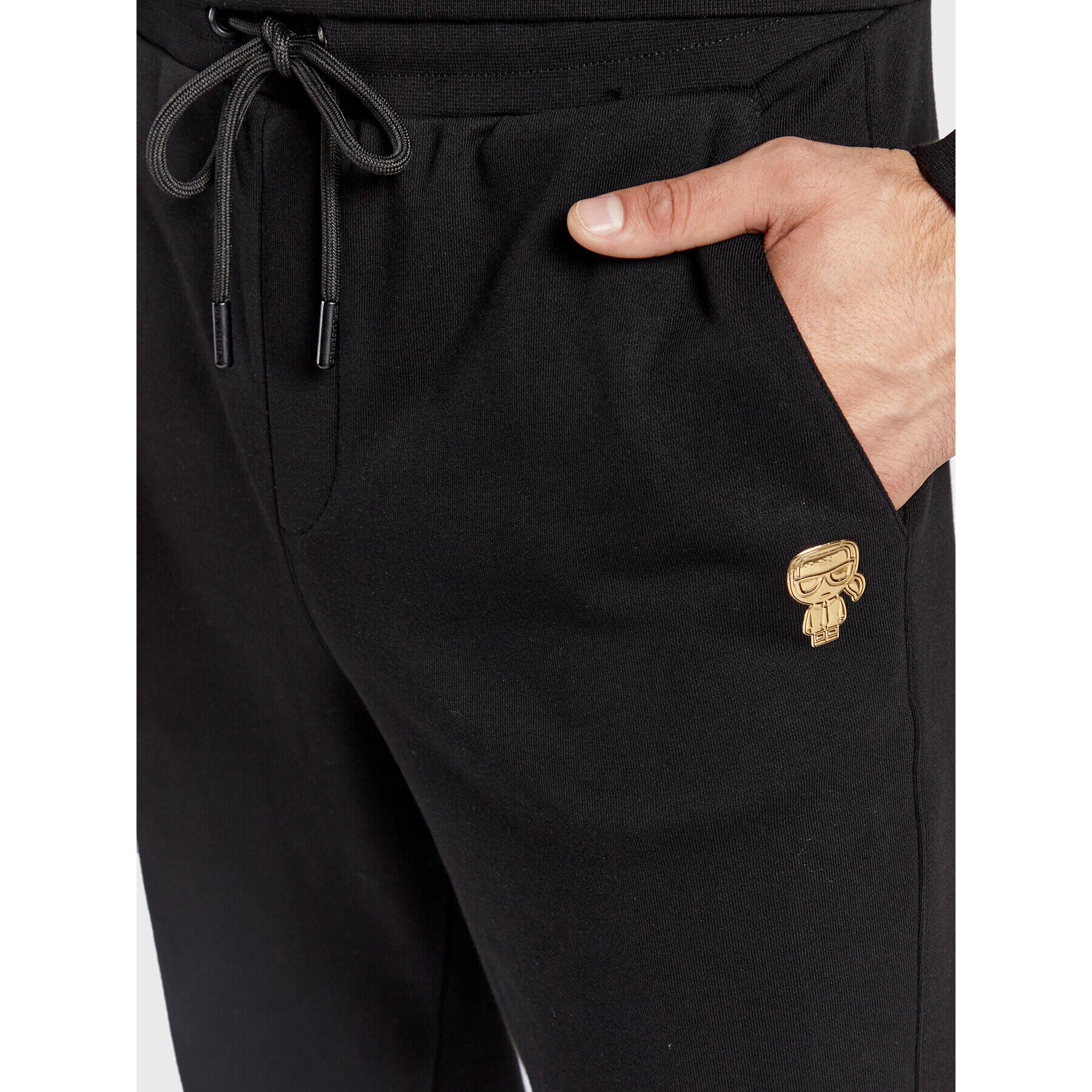 KARL LAGERFELD Pantaloni trening 705427 524910 Negru Regular Fit - Pled.ro