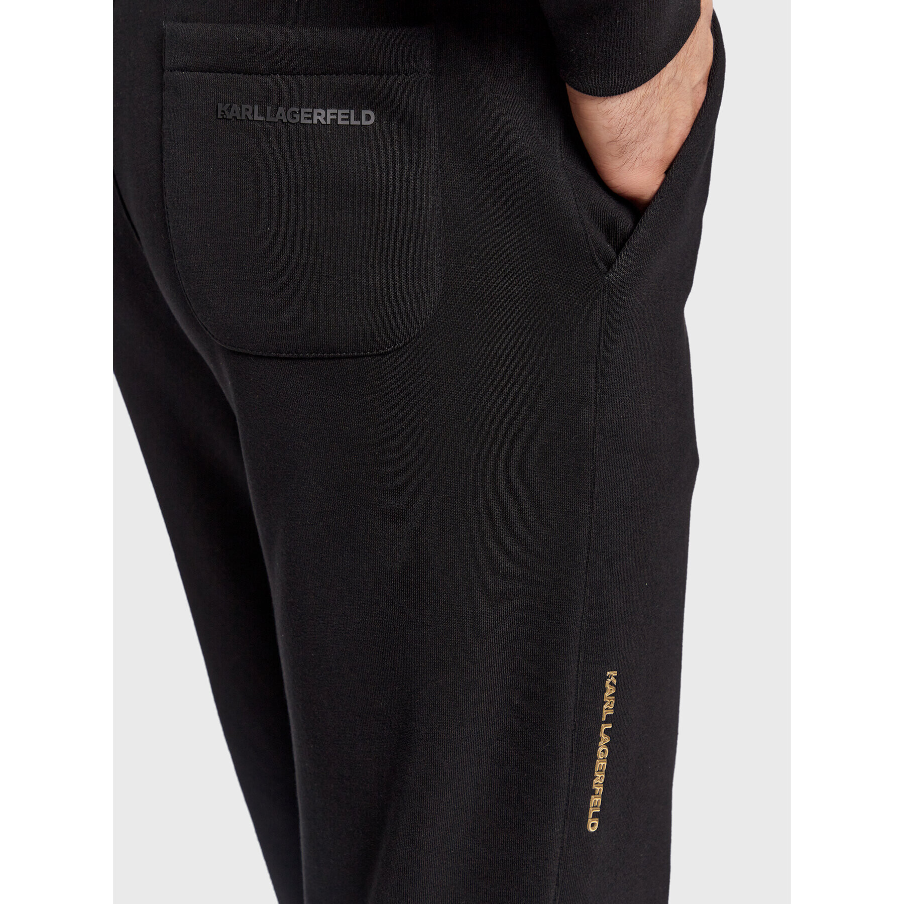 KARL LAGERFELD Pantaloni trening 705427 524910 Negru Regular Fit - Pled.ro