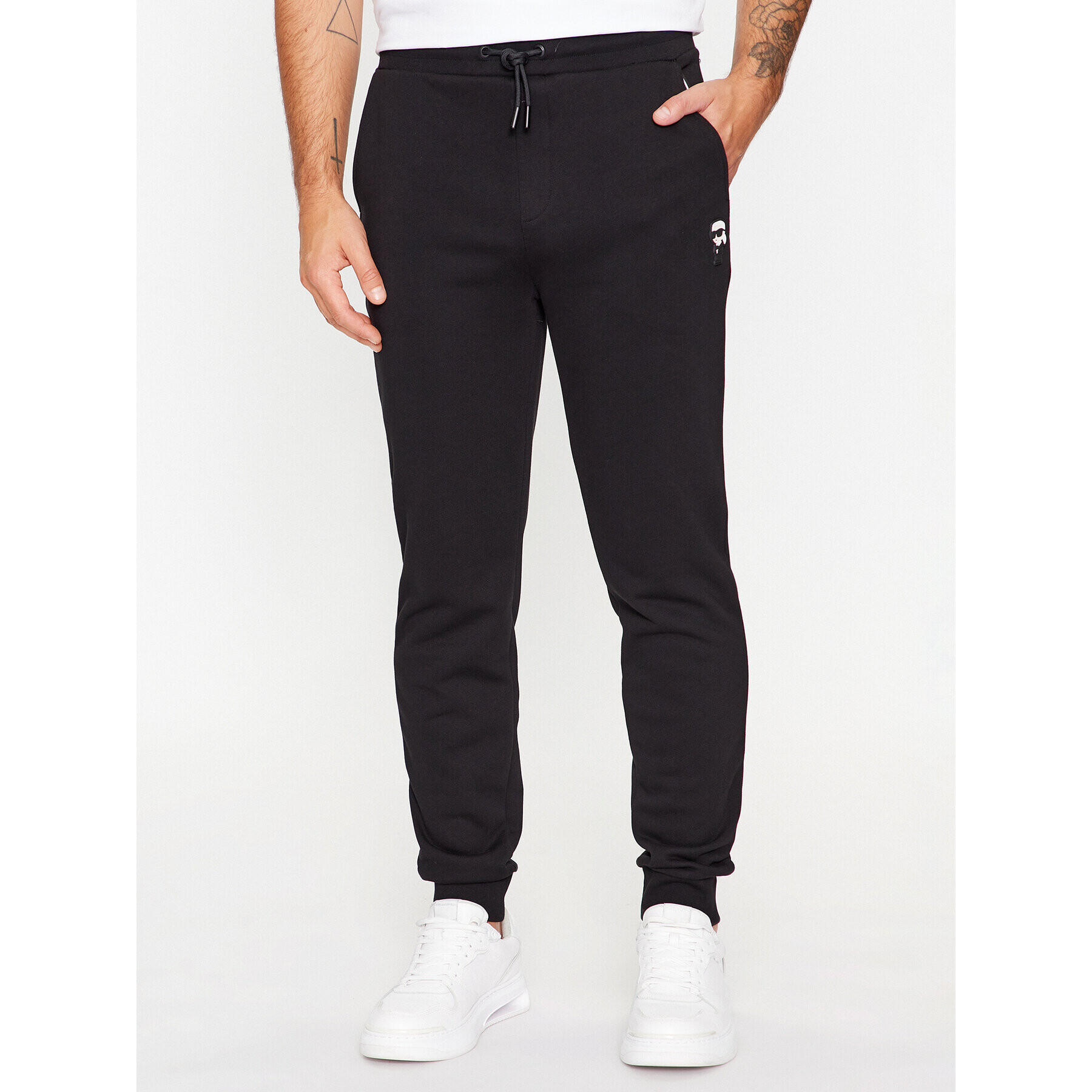 KARL LAGERFELD Pantaloni trening 705896 500900 Negru Regular Fit - Pled.ro