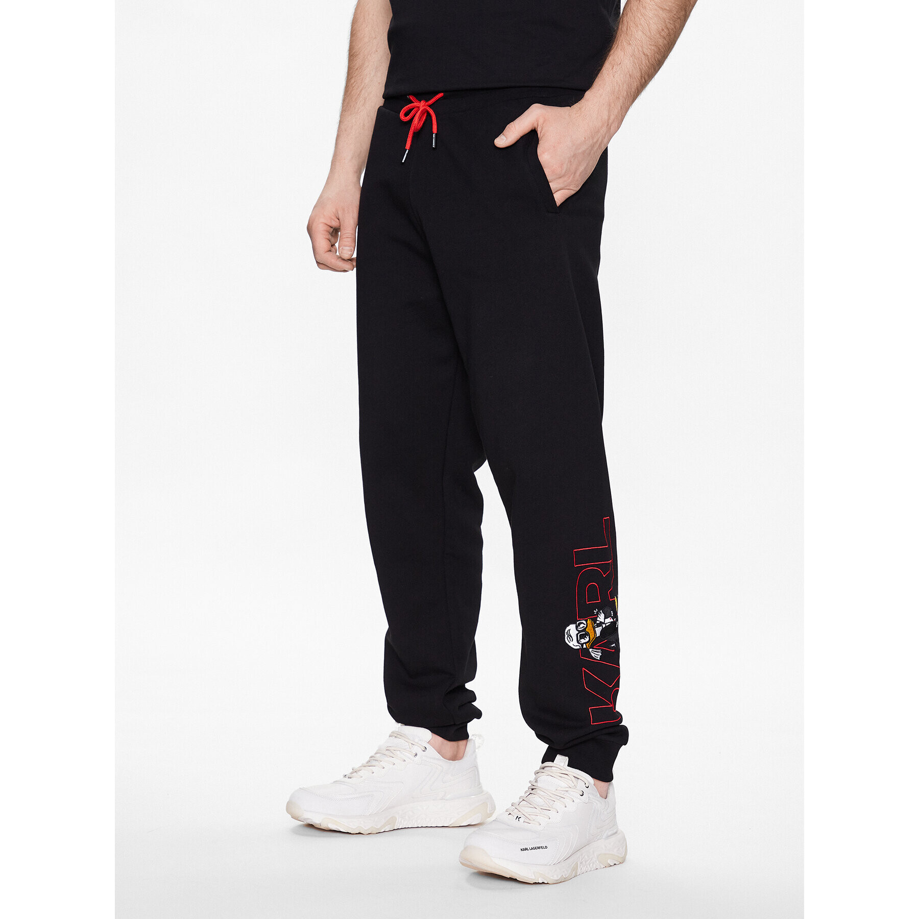 KARL LAGERFELD Pantaloni trening DISNEY 705099 532930 Negru Regular Fit - Pled.ro