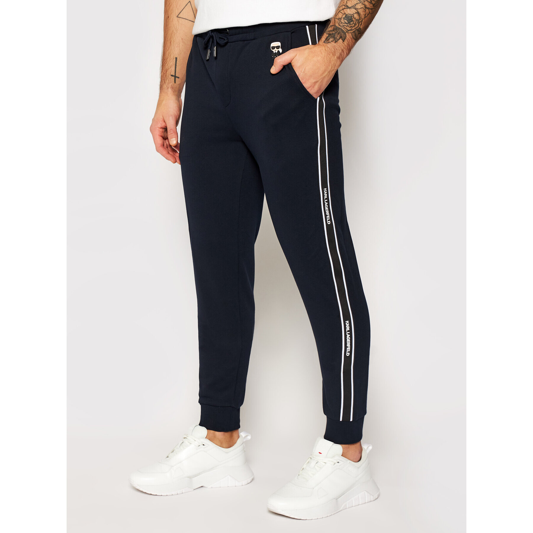 KARL LAGERFELD Pantaloni trening Sweat 705024 502910 Bleumarin Regular Fit - Pled.ro