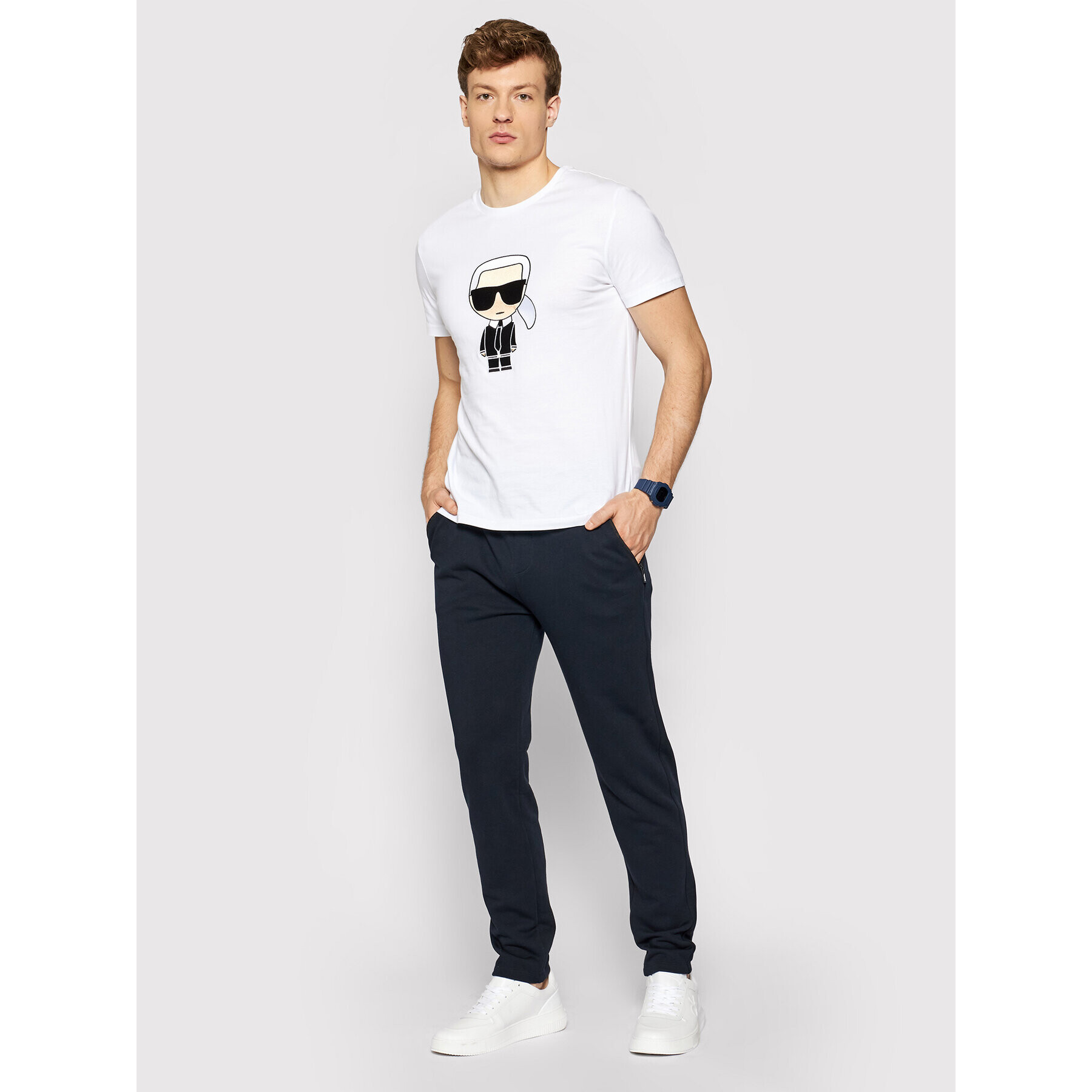 KARL LAGERFELD Pantaloni trening Sweat 705025 511900 Bleumarin Regular Fit - Pled.ro