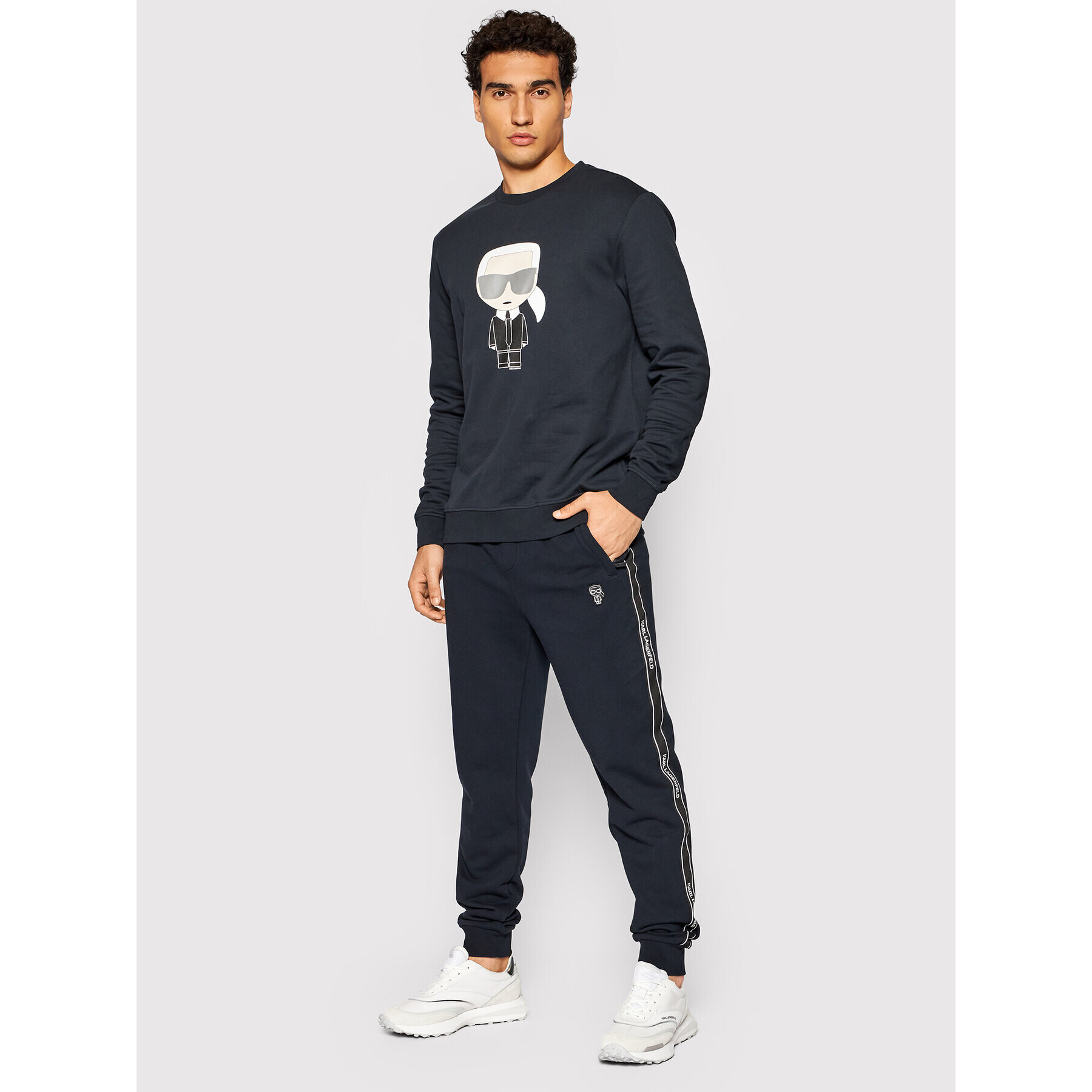 KARL LAGERFELD Pantaloni trening 705028 512910 Bleumarin Regular Fit - Pled.ro