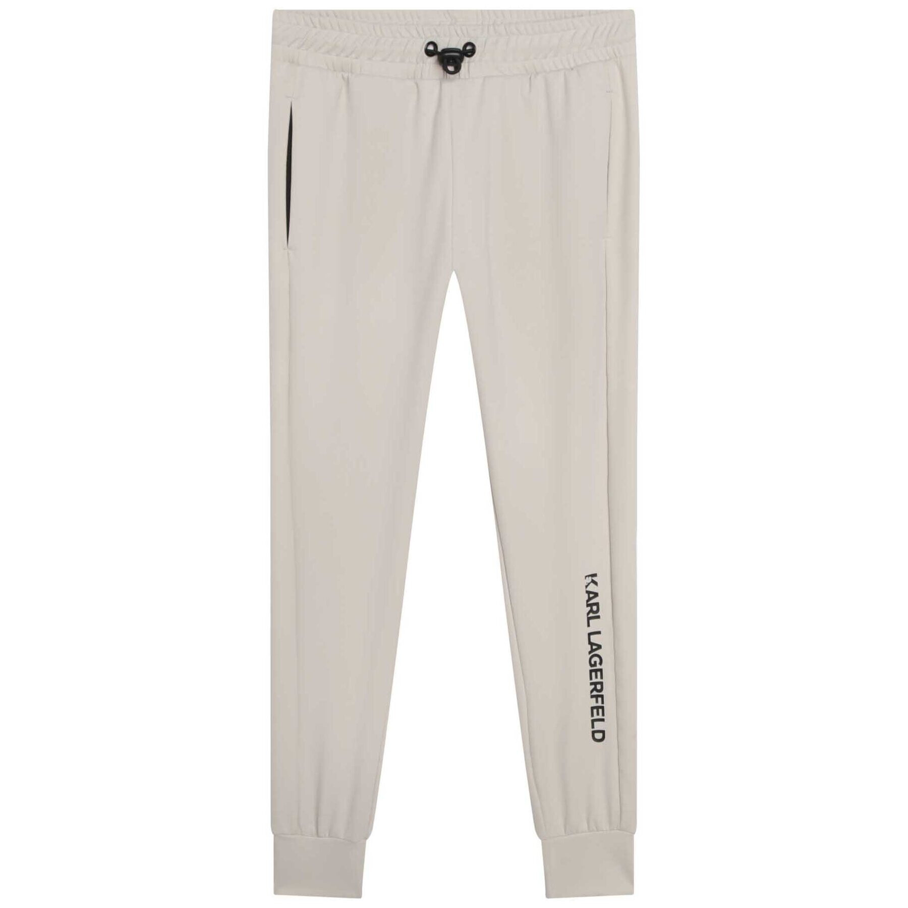 Karl Lagerfeld Kids Pantaloni trening Z24155 S Bej Regular Fit - Pled.ro