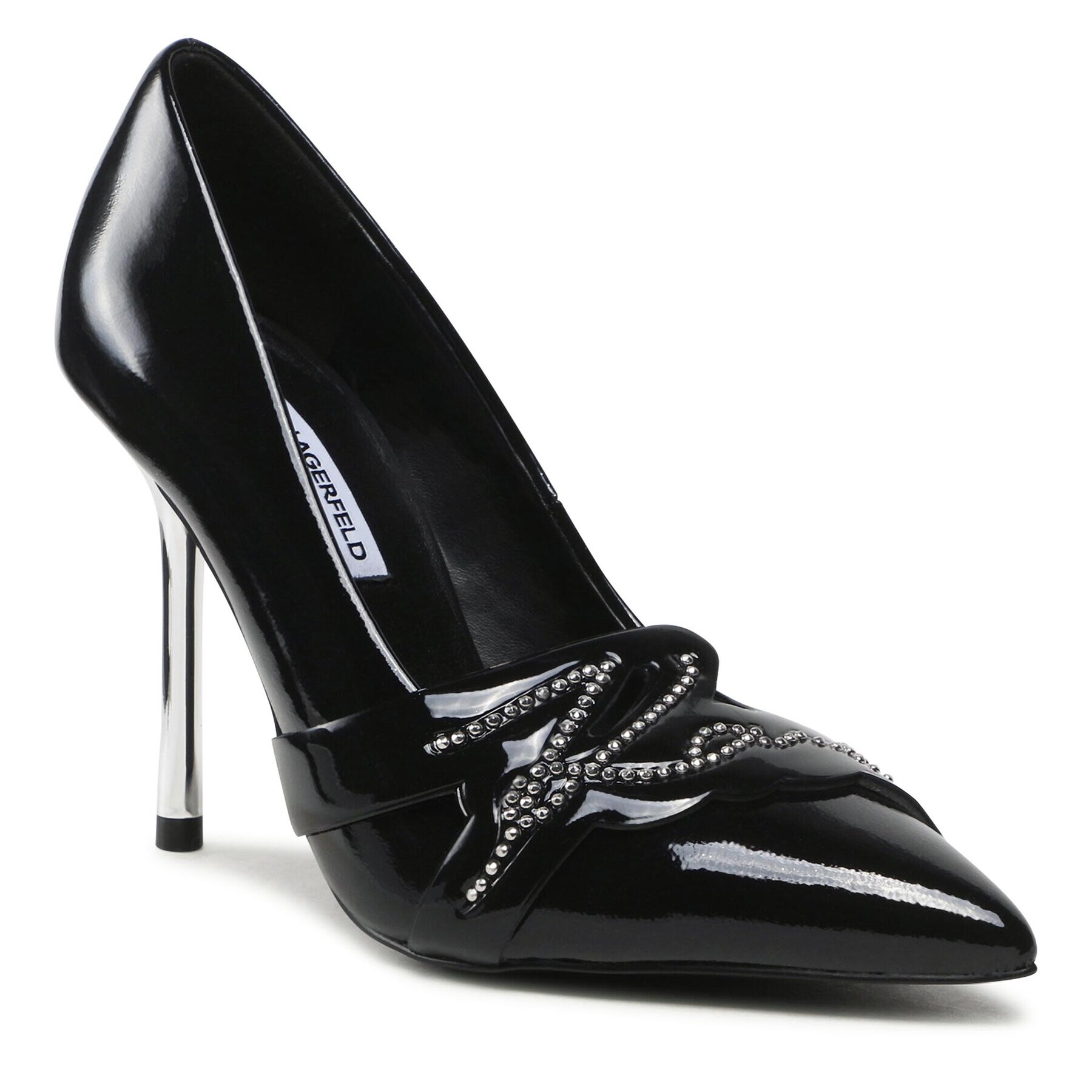 KARL LAGERFELD Pantofi cu toc subțire KL30919G Negru - Pled.ro