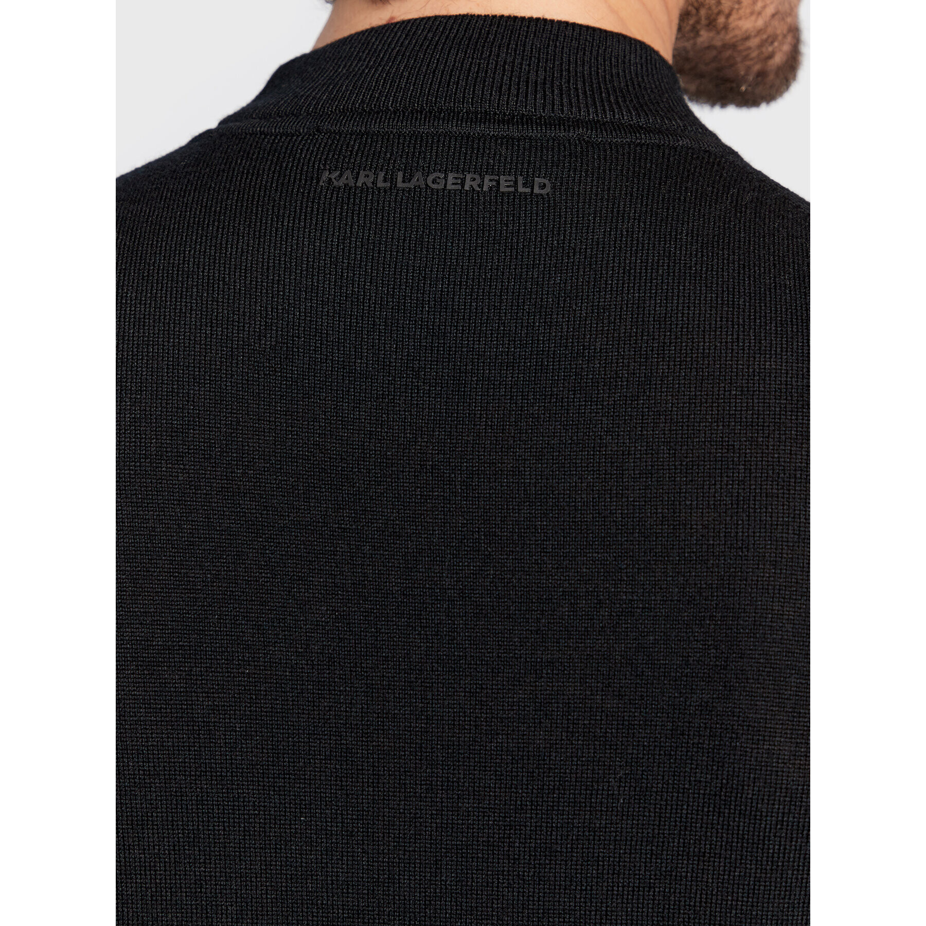 KARL LAGERFELD Pulover 655002 524399 Negru Regular Fit - Pled.ro