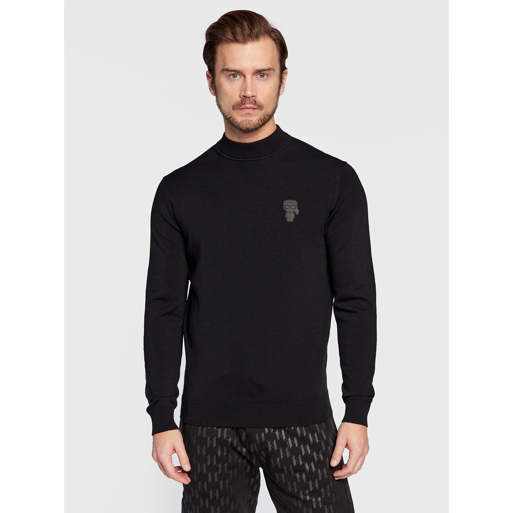 KARL LAGERFELD Pulover 655031 524304 Negru Slim Fit - Pled.ro