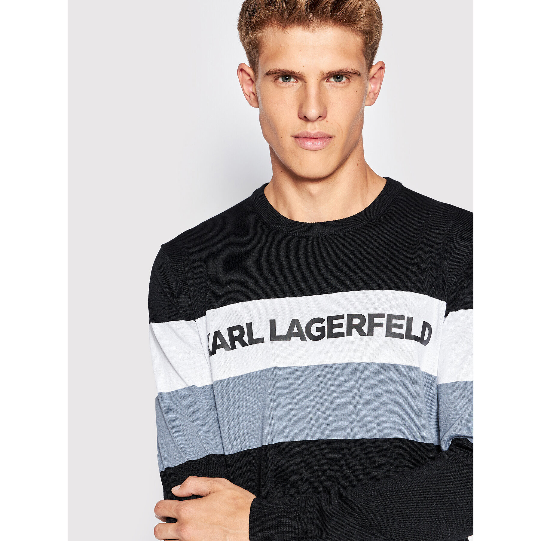 KARL LAGERFELD Pulover 655080 523304 Colorat Regular Fit - Pled.ro