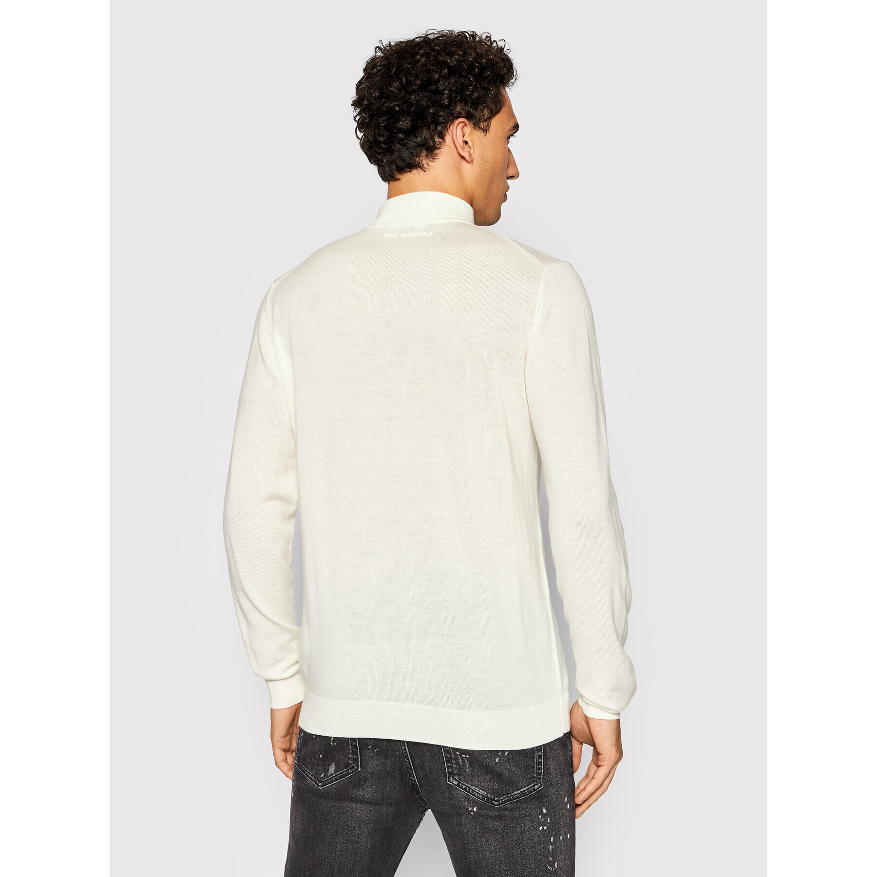 KARL LAGERFELD Pulover Knit 655002 512399 Bej Slim Fit - Pled.ro