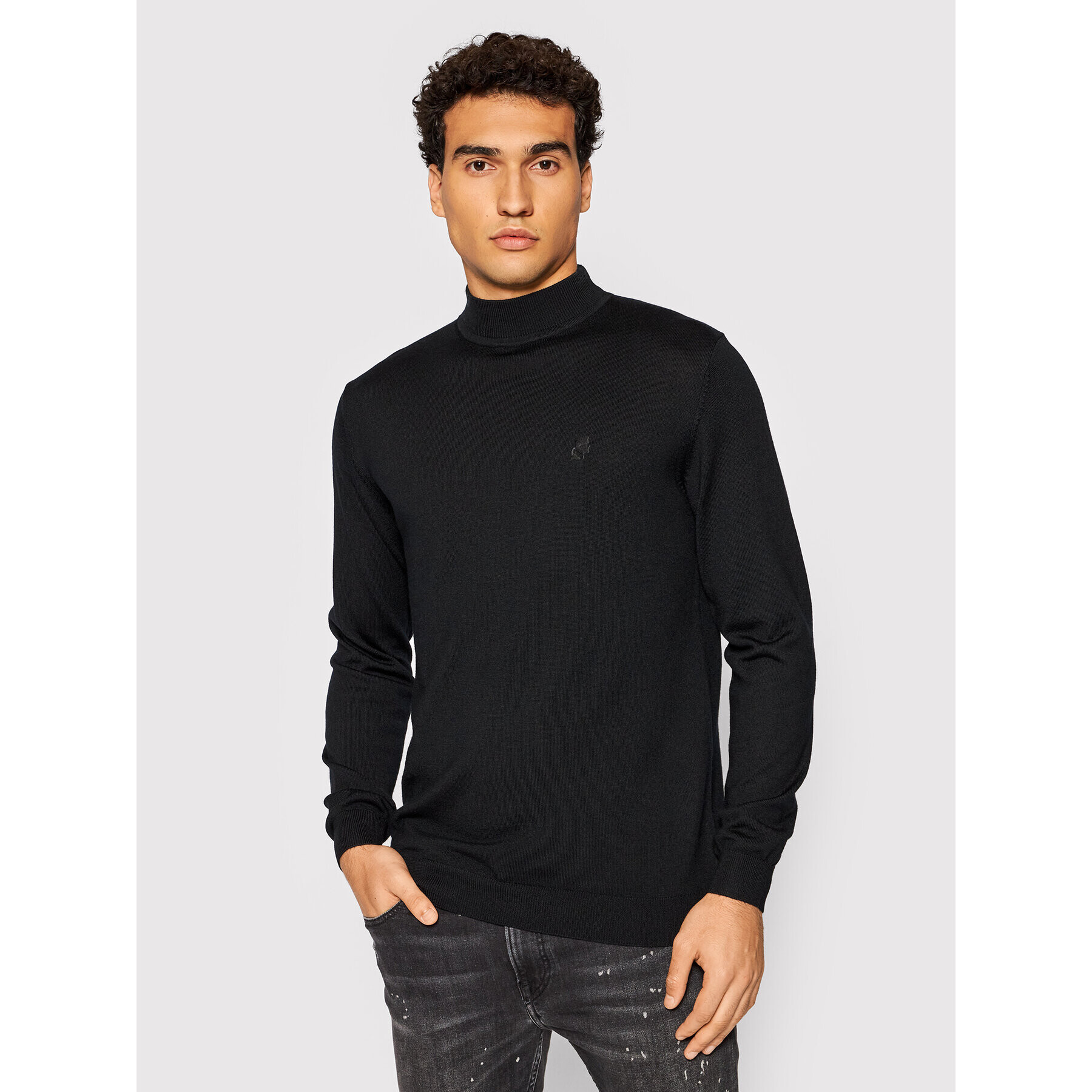 KARL LAGERFELD Pulover Knit 655002 512399 Negru Slim Fit - Pled.ro