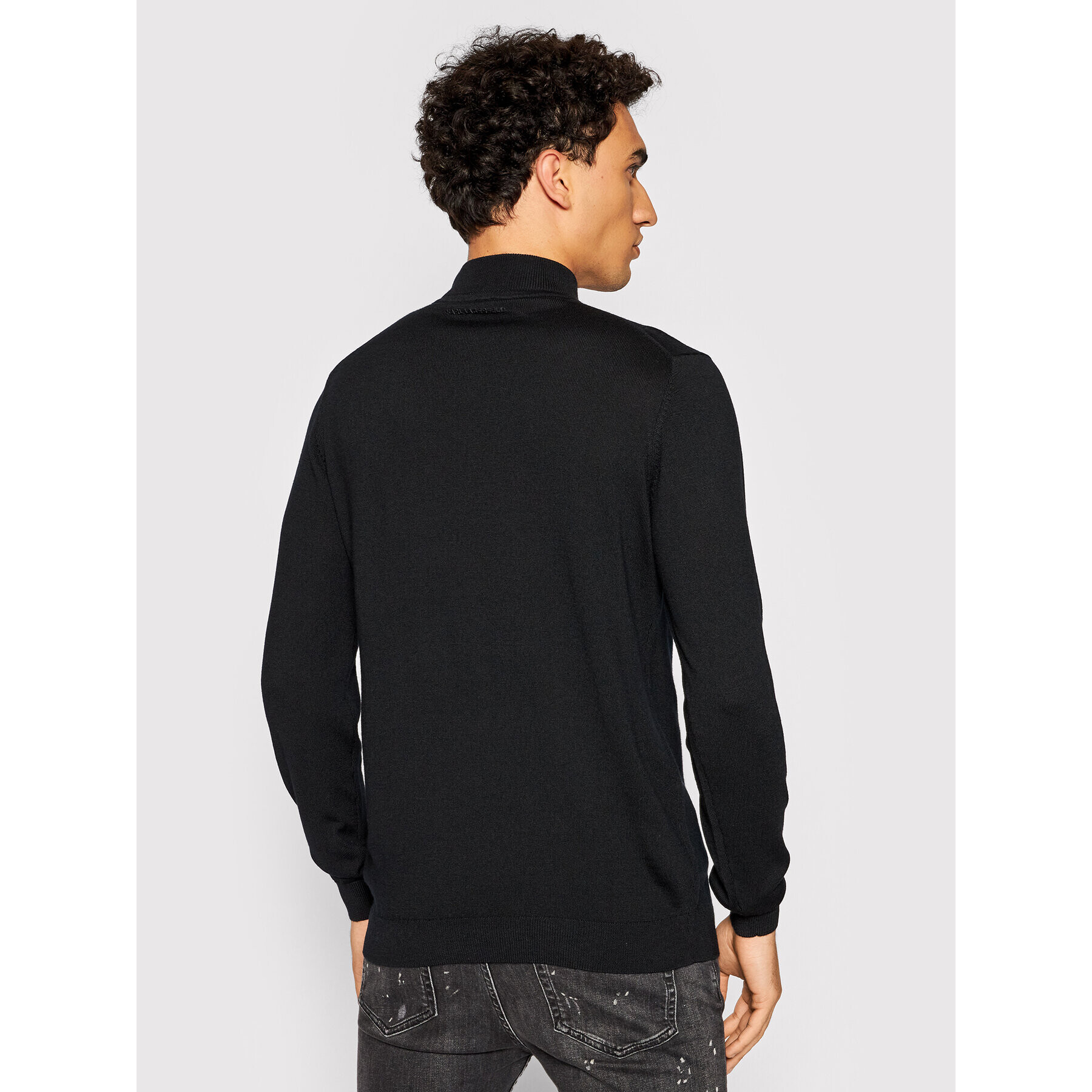 KARL LAGERFELD Pulover Knit 655002 512399 Negru Slim Fit - Pled.ro