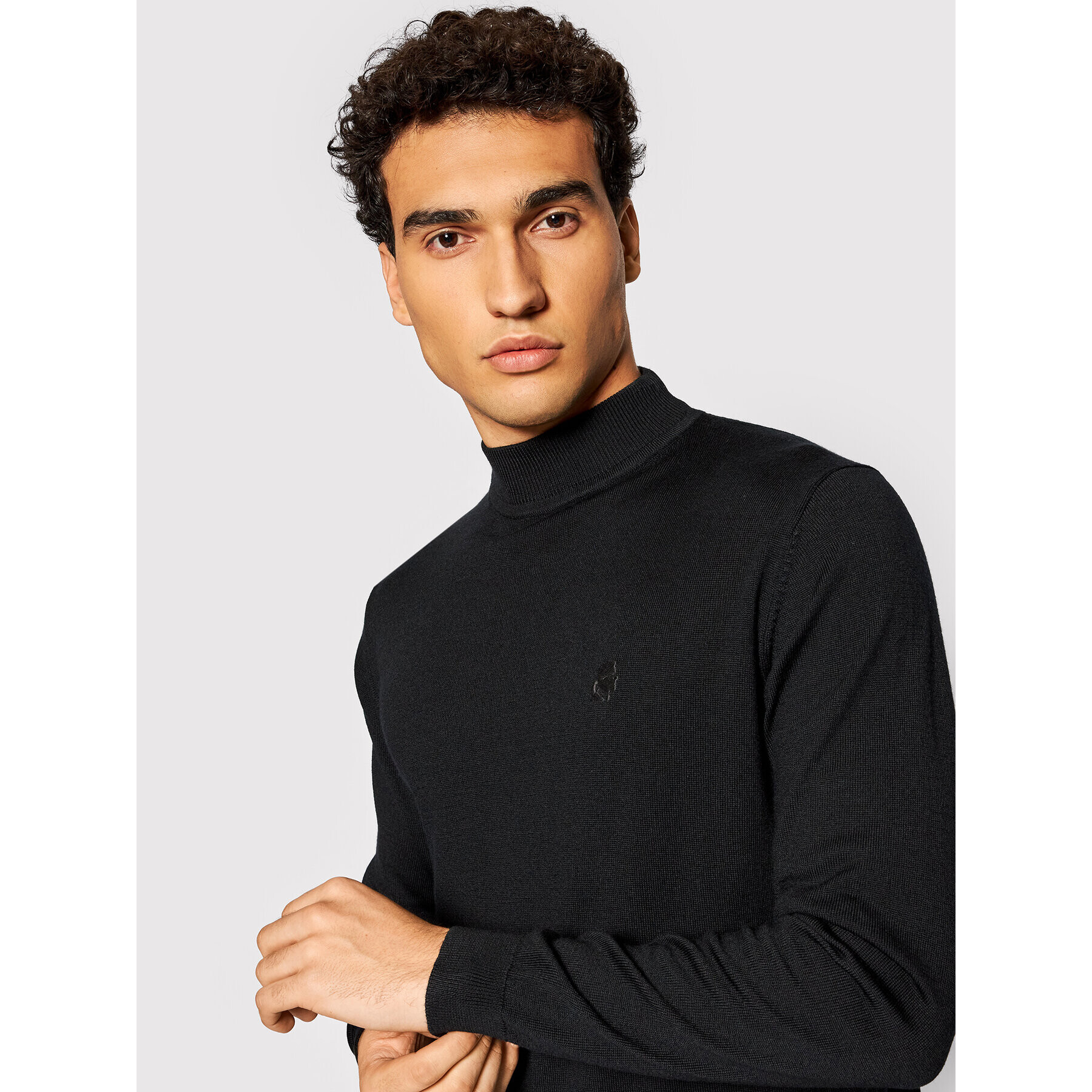 KARL LAGERFELD Pulover Knit 655002 512399 Negru Slim Fit - Pled.ro