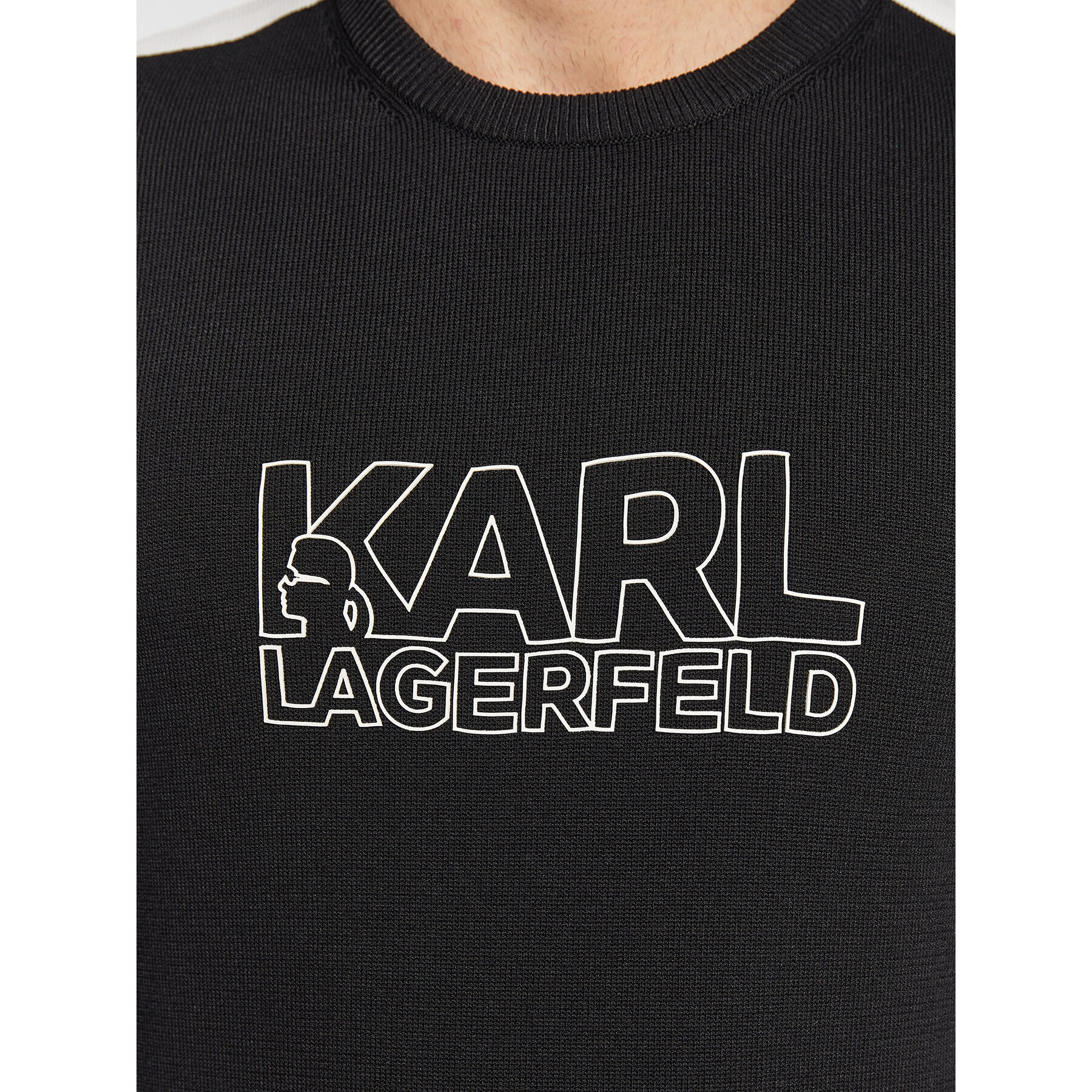 KARL LAGERFELD Pulover Knit 655036 524313 Negru Regular Fit - Pled.ro