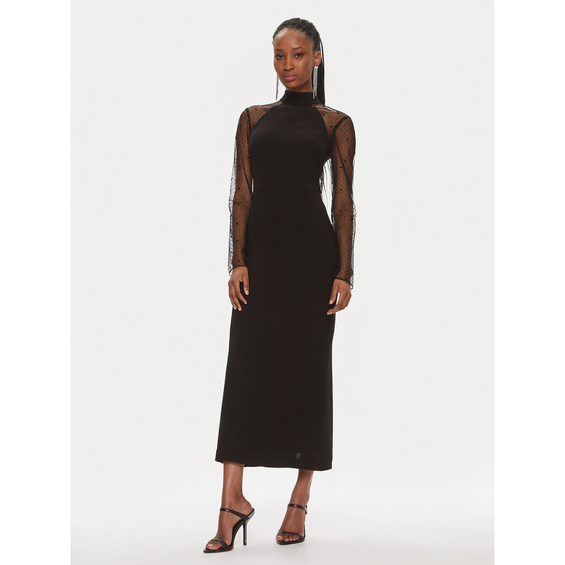 KARL LAGERFELD Rochie cocktail 240W1303 Negru Slim Fit - Pled.ro