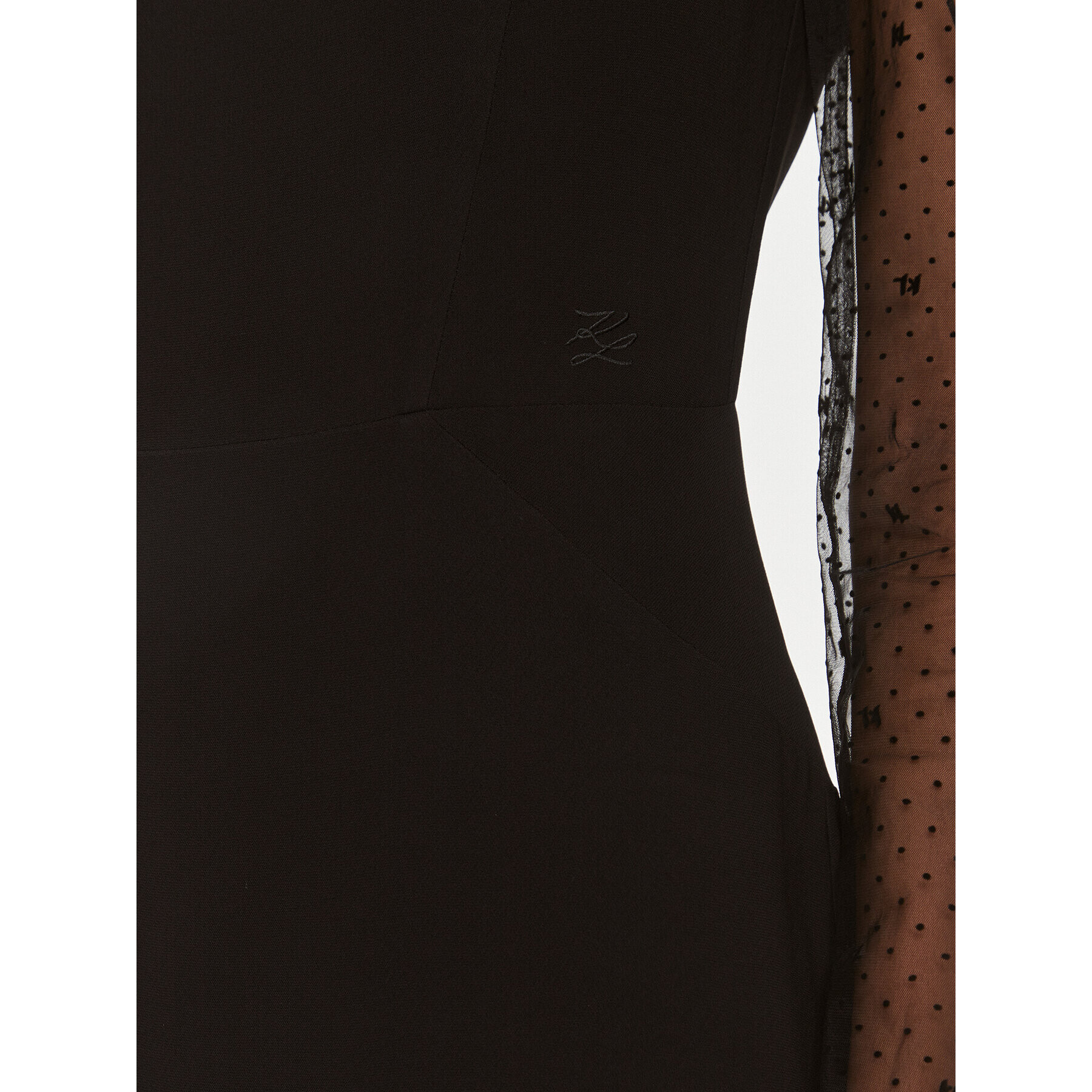 KARL LAGERFELD Rochie cocktail 240W1303 Negru Slim Fit - Pled.ro