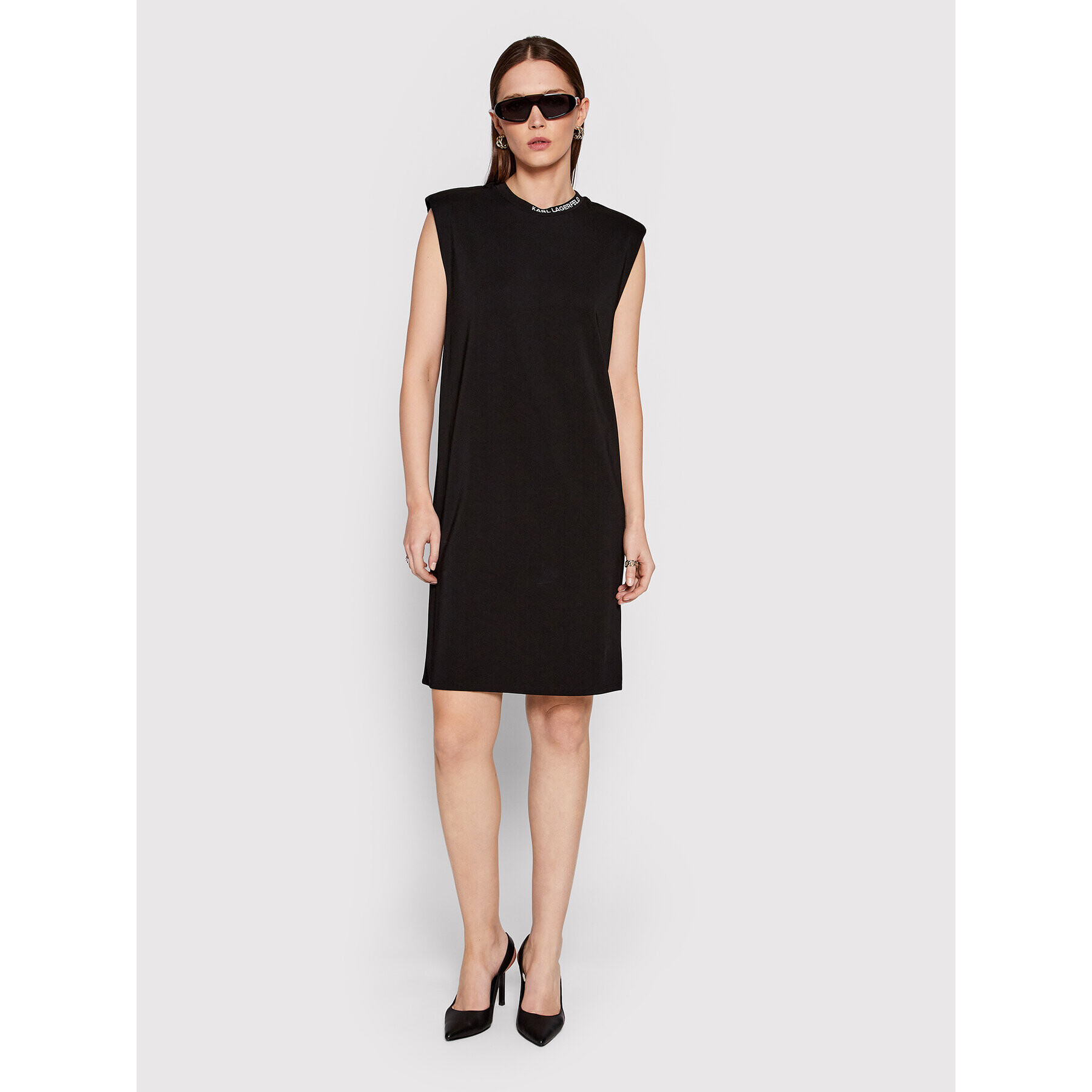 KARL LAGERFELD Rochie de zi 220W1353 Negru Regular Fit - Pled.ro