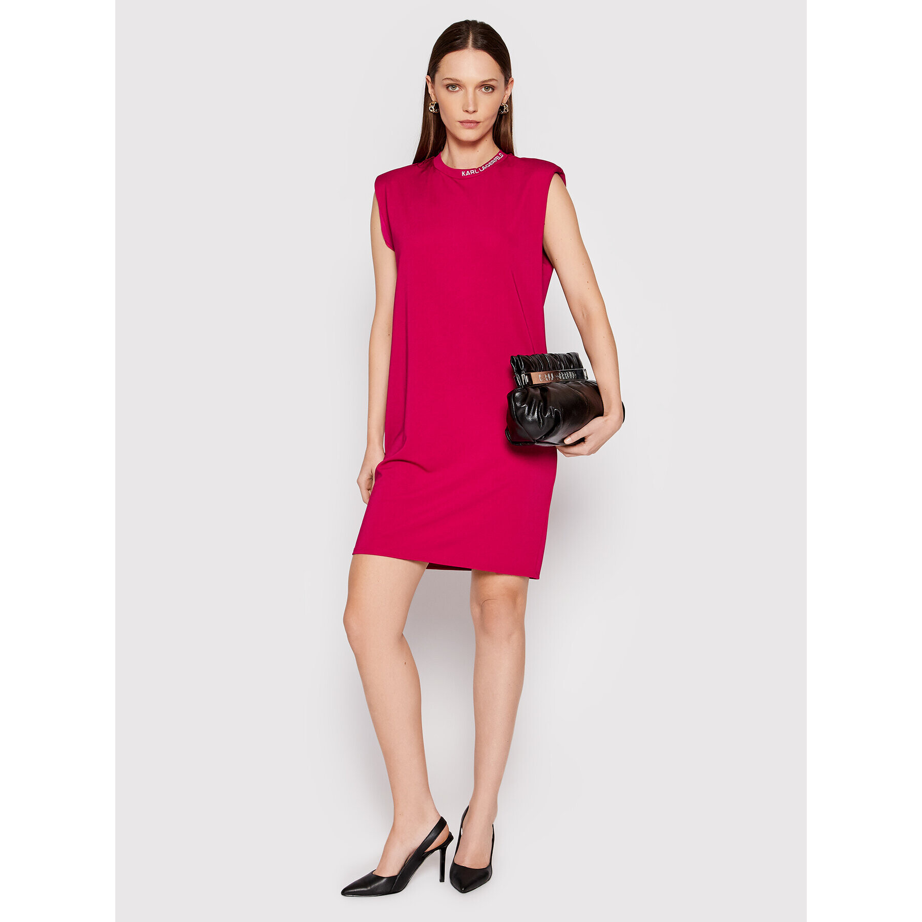 KARL LAGERFELD Rochie de zi 220W1353 Roz Regular Fit - Pled.ro