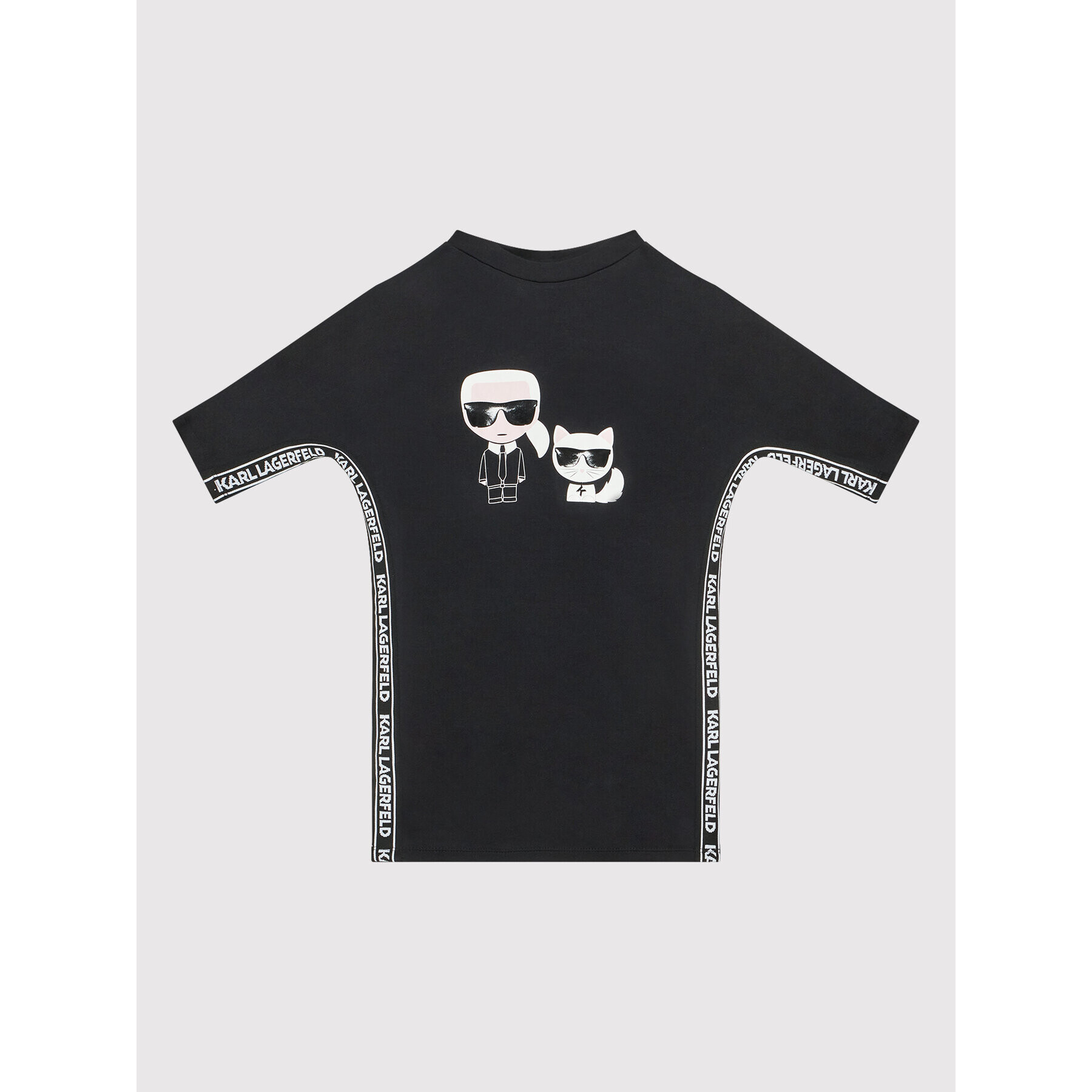 Karl Lagerfeld Kids Rochie de zi Z12203 S Negru Regular Fit - Pled.ro