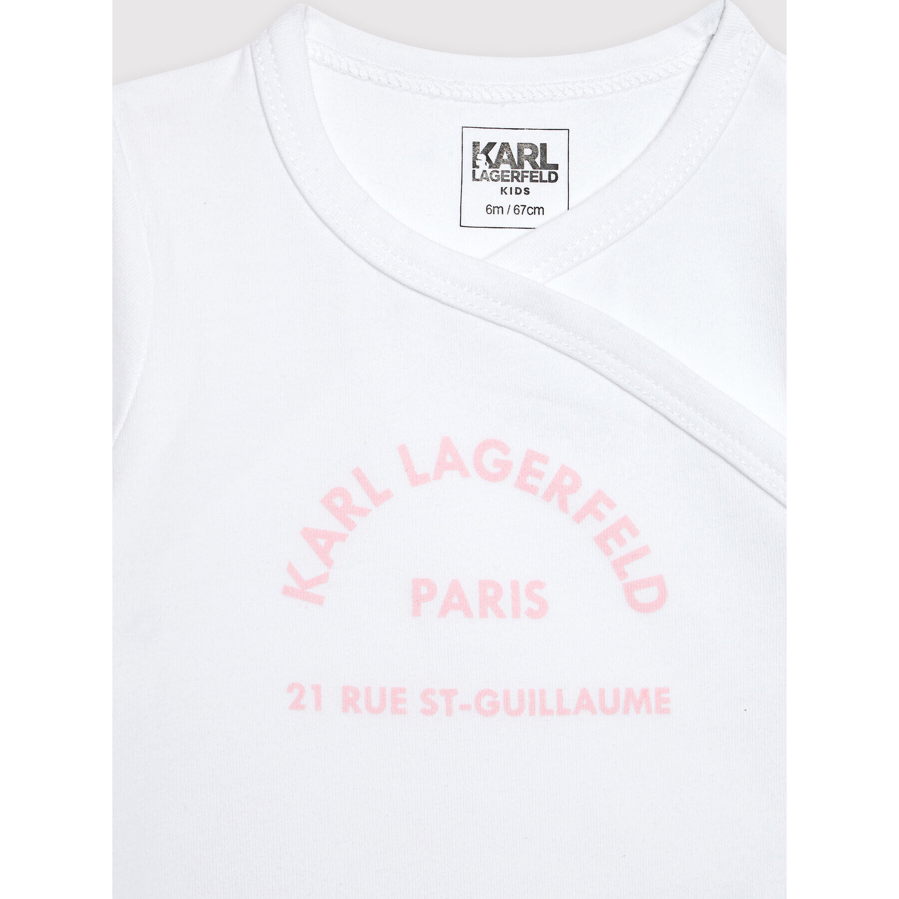 KARL LAGERFELD Set 2 body-uri pentru copii Z98096 Roz Regular Fit - Pled.ro