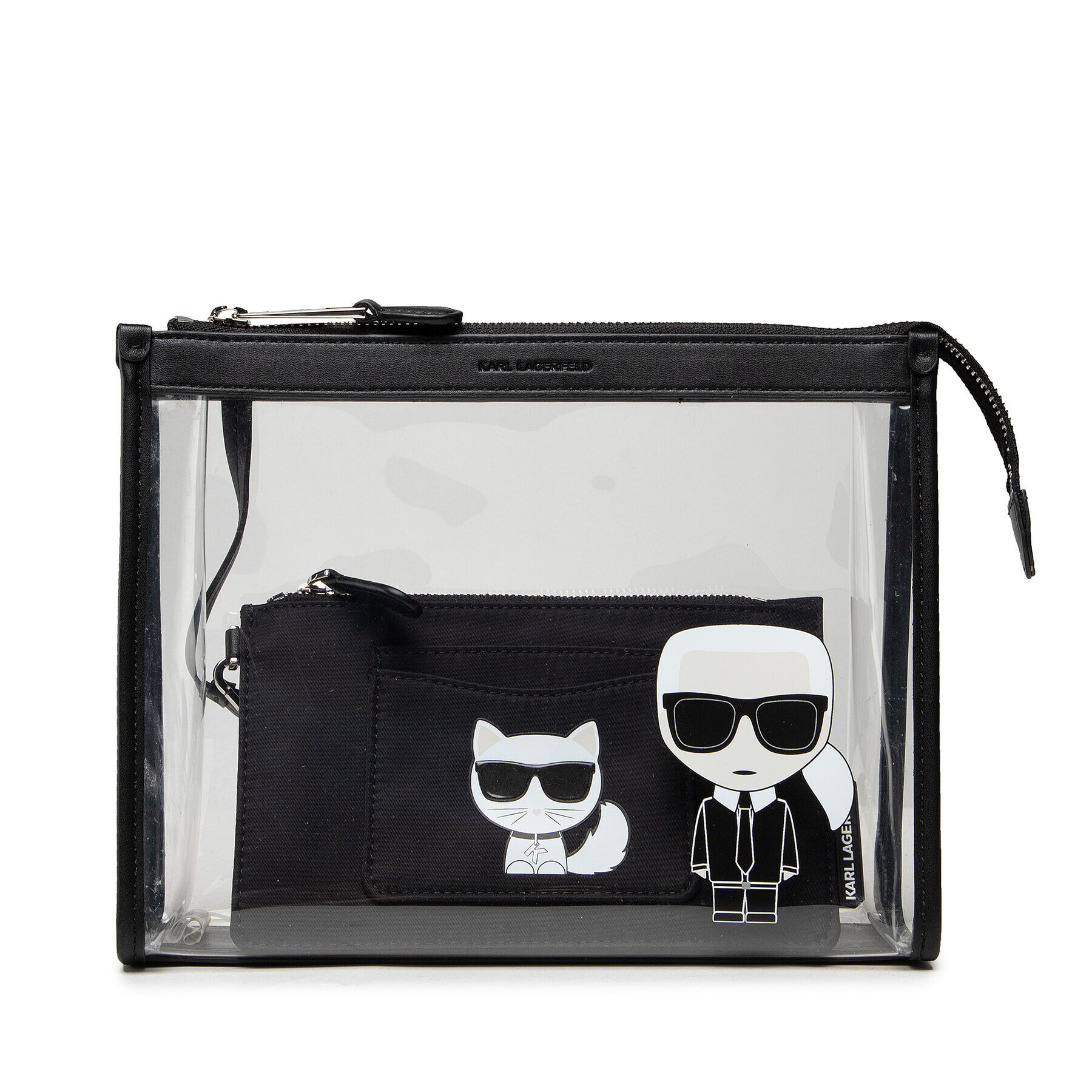 KARL LAGERFELD Set de genți pentru cosmetice 215W3203 Negru - Pled.ro