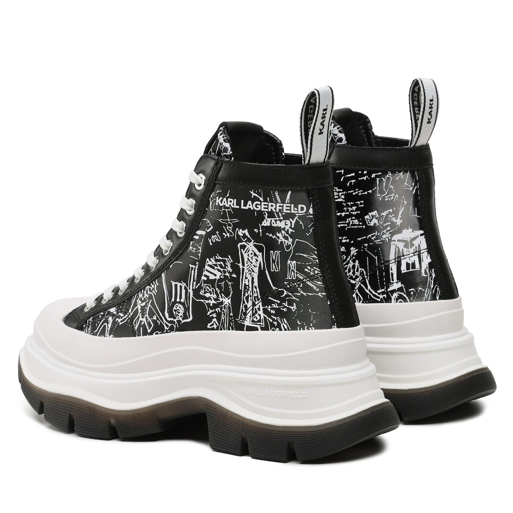 KARL LAGERFELD Sneakers KL42952 Negru - Pled.ro