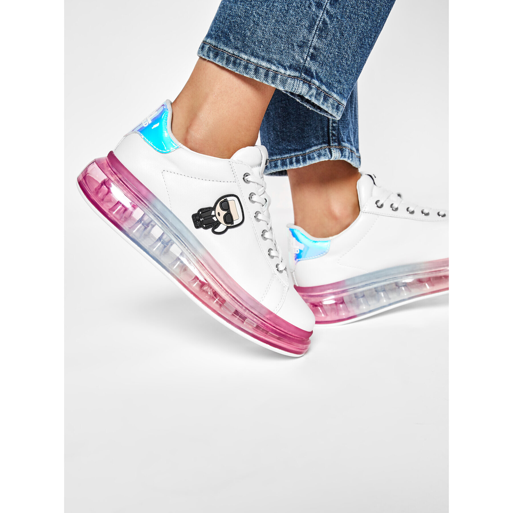 KARL LAGERFELD Sneakers KL62689 Alb - Pled.ro