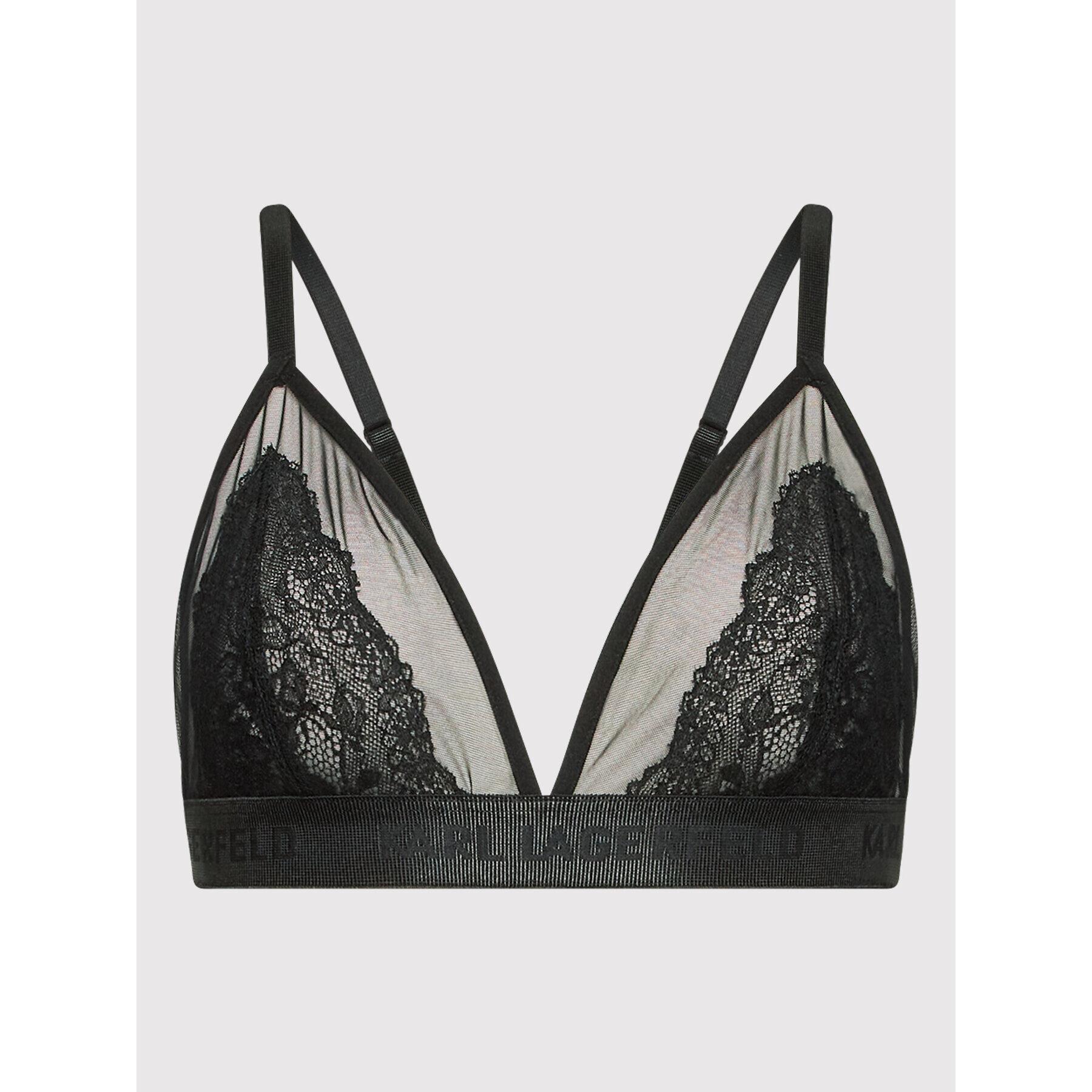 KARL LAGERFELD Sutien Bralette 211W2100 Negru - Pled.ro