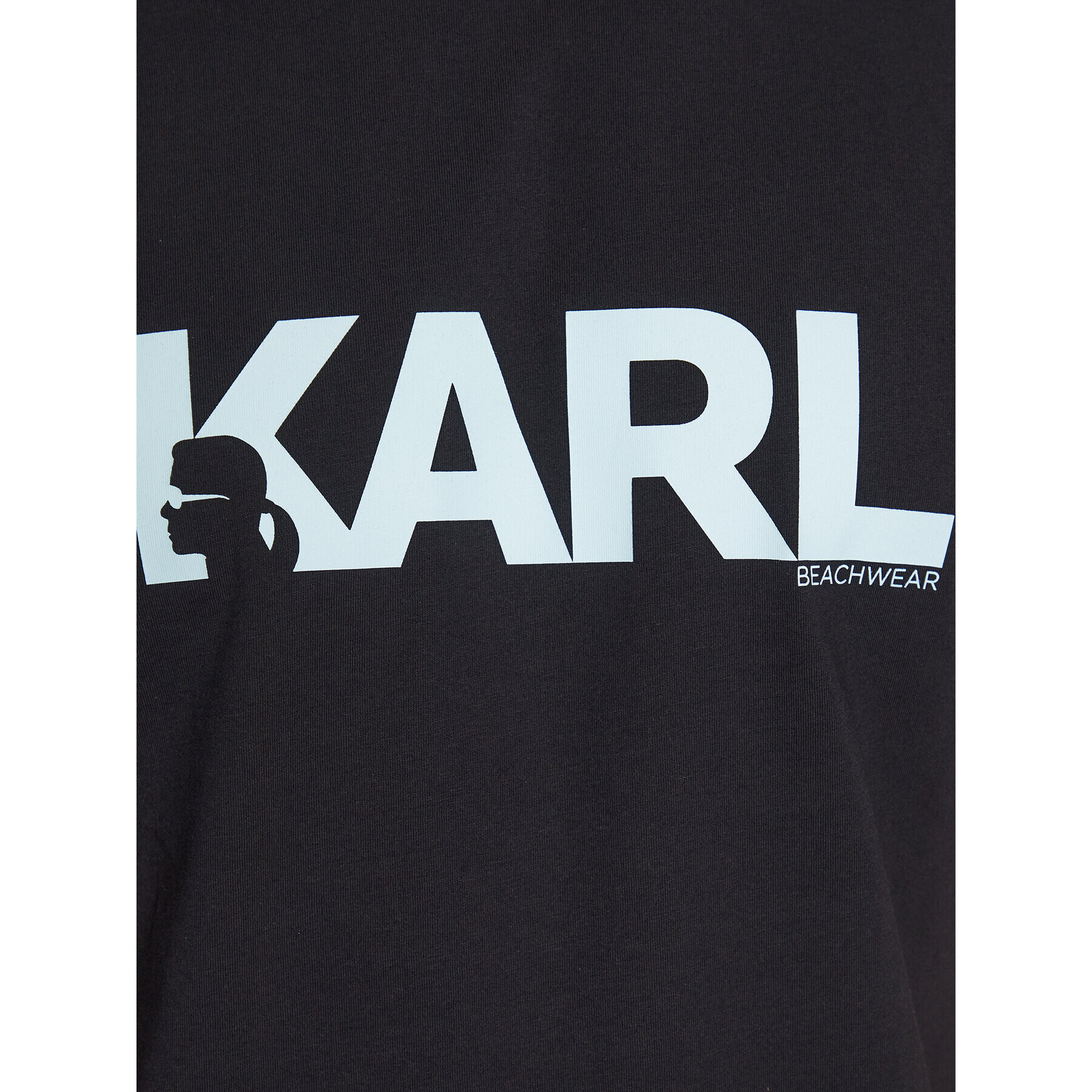 KARL LAGERFELD Tricou 230M2211 Negru Regular Fit - Pled.ro