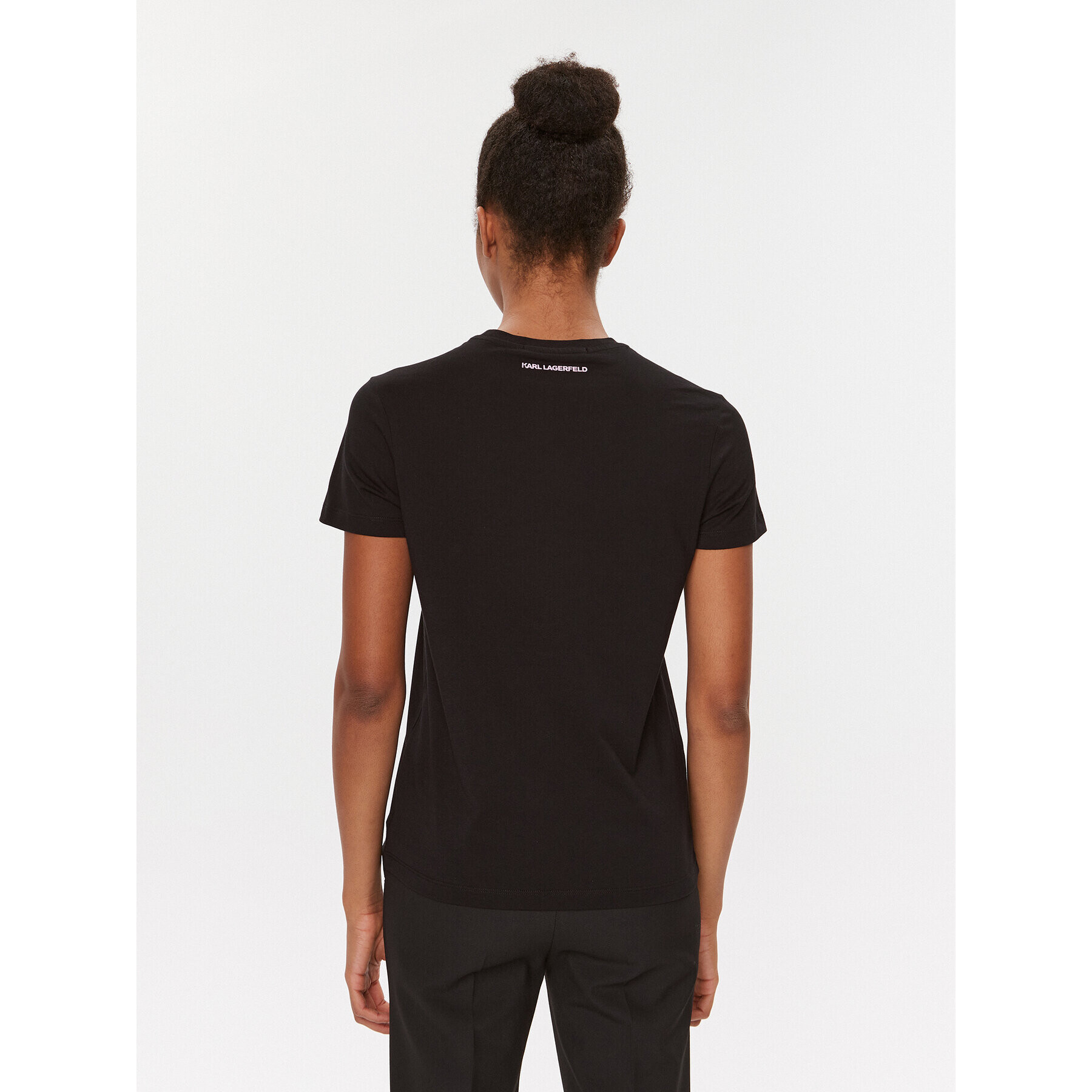 KARL LAGERFELD Tricou 235W1726 Negru Regular Fit - Pled.ro