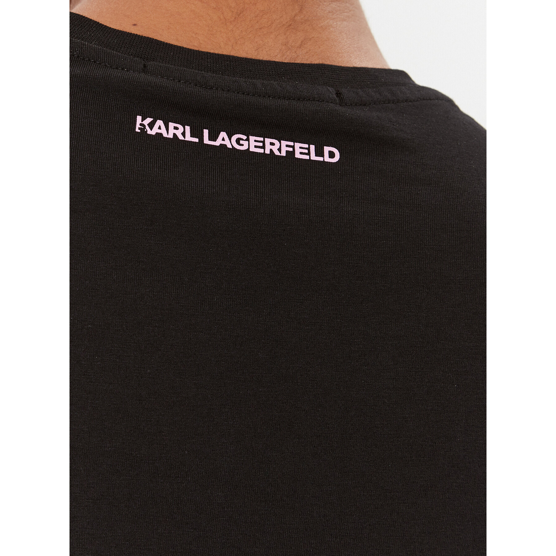 KARL LAGERFELD Tricou 235W1726 Negru Regular Fit - Pled.ro